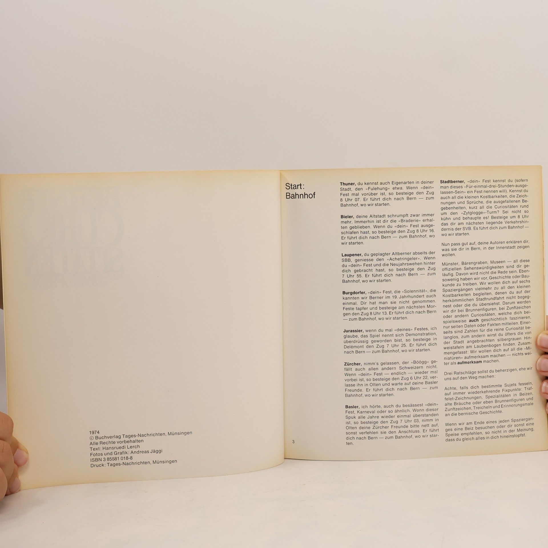 Hans Ruedi Lerch Berner Curiositäten