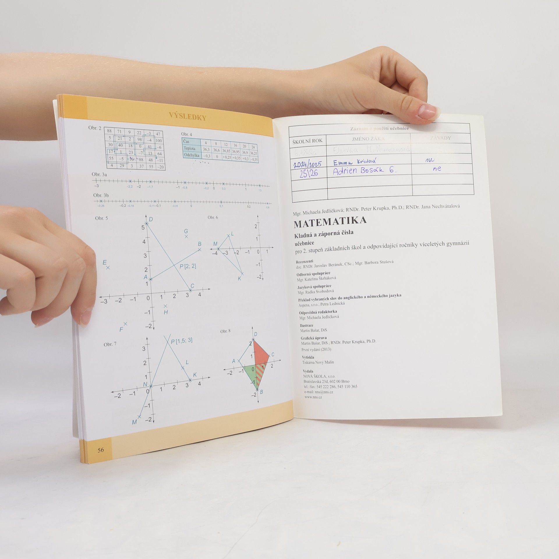 Michaela Jedličková Matematika. Kladná a záporná čísla