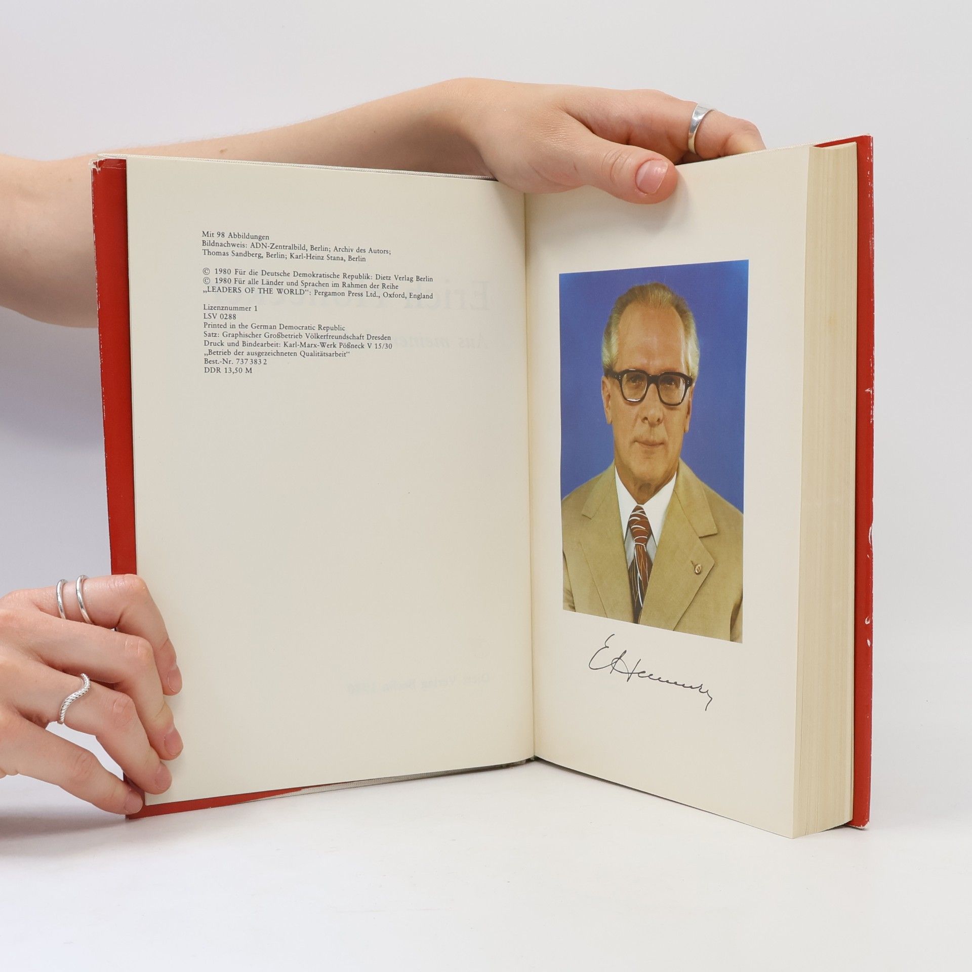 Erich Honecker Aus meinem Leben