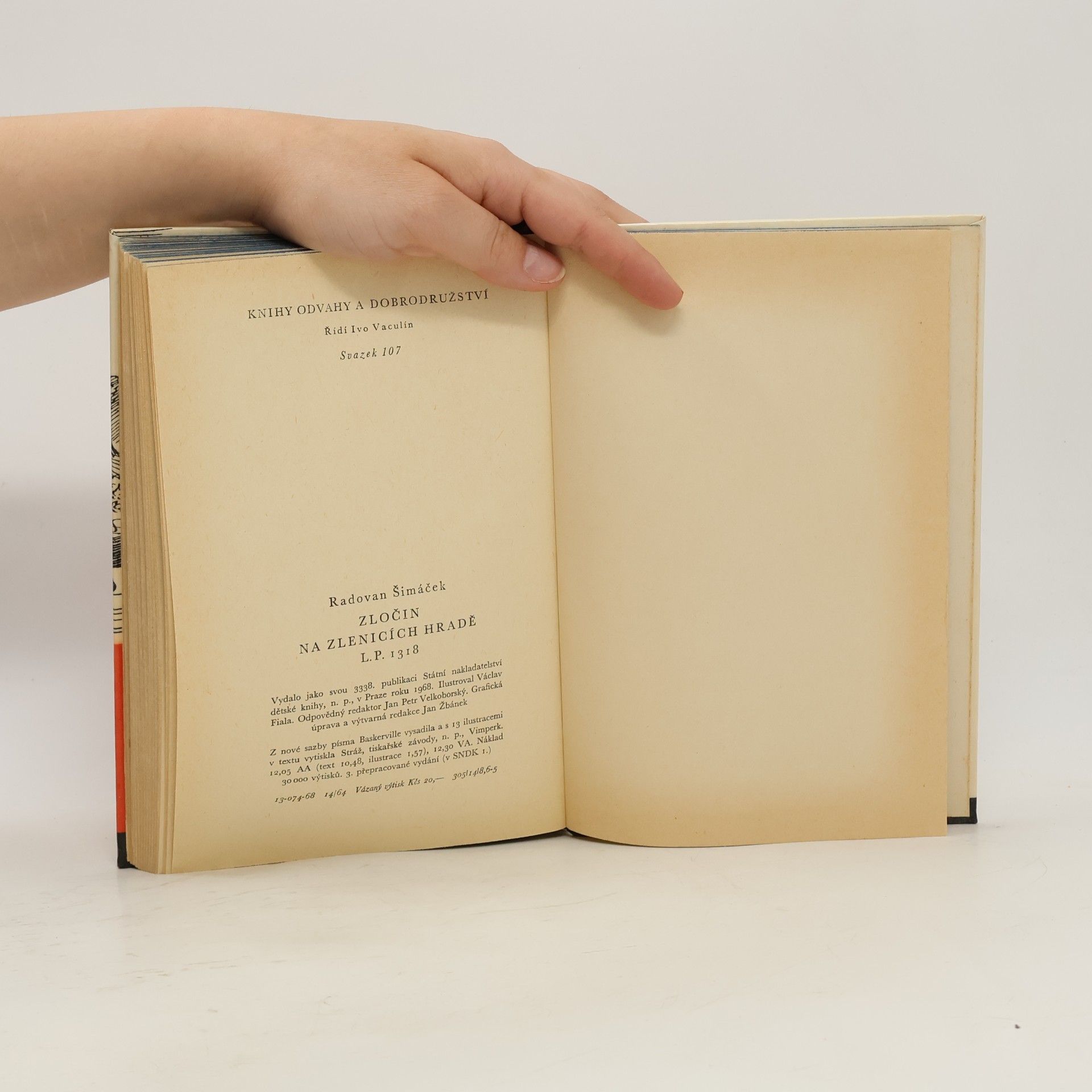 Radovan Šimáček Zločin na Zlenicích hradě L. P. 1318