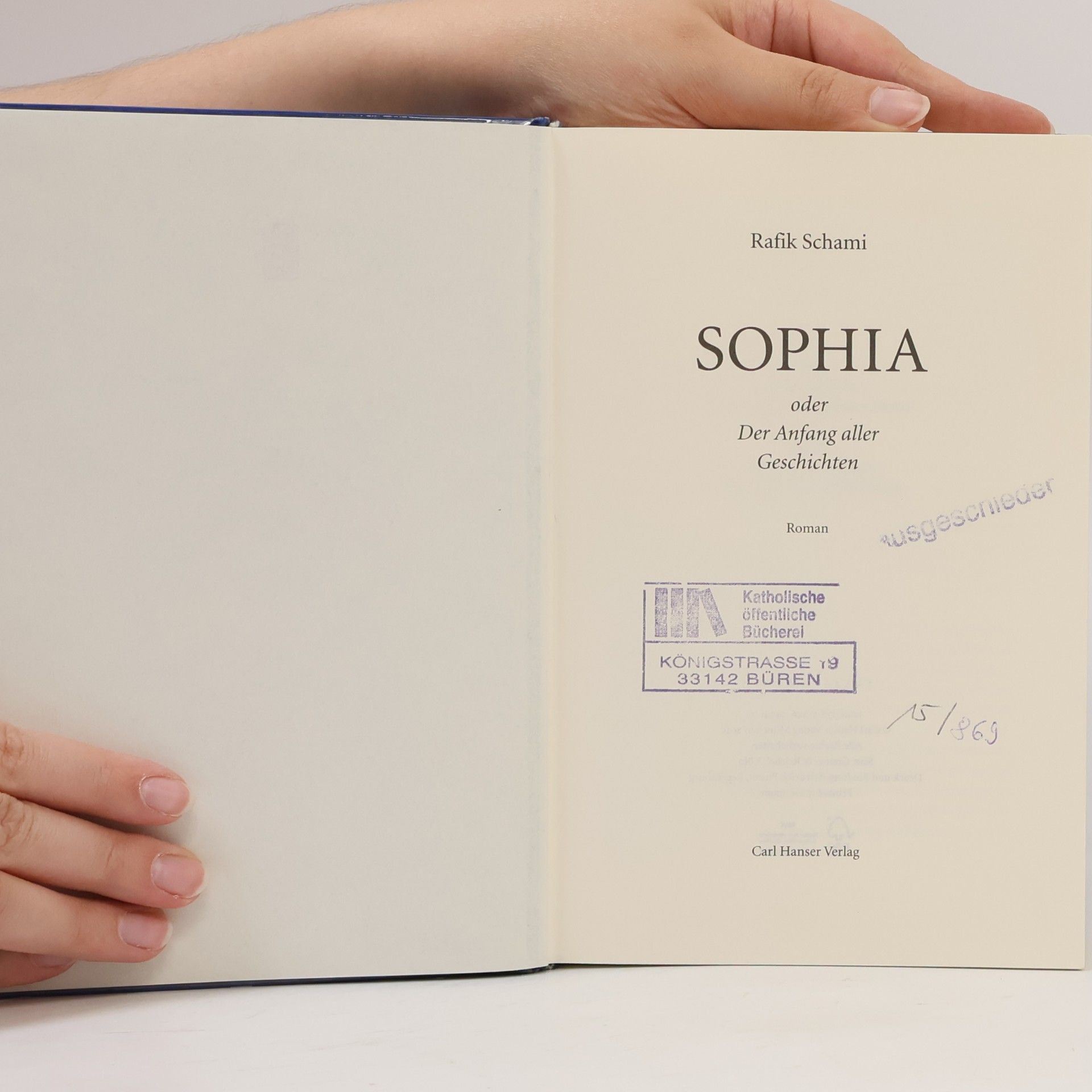 Rafik Schami Sophia oder der Anfang aller Geschichten