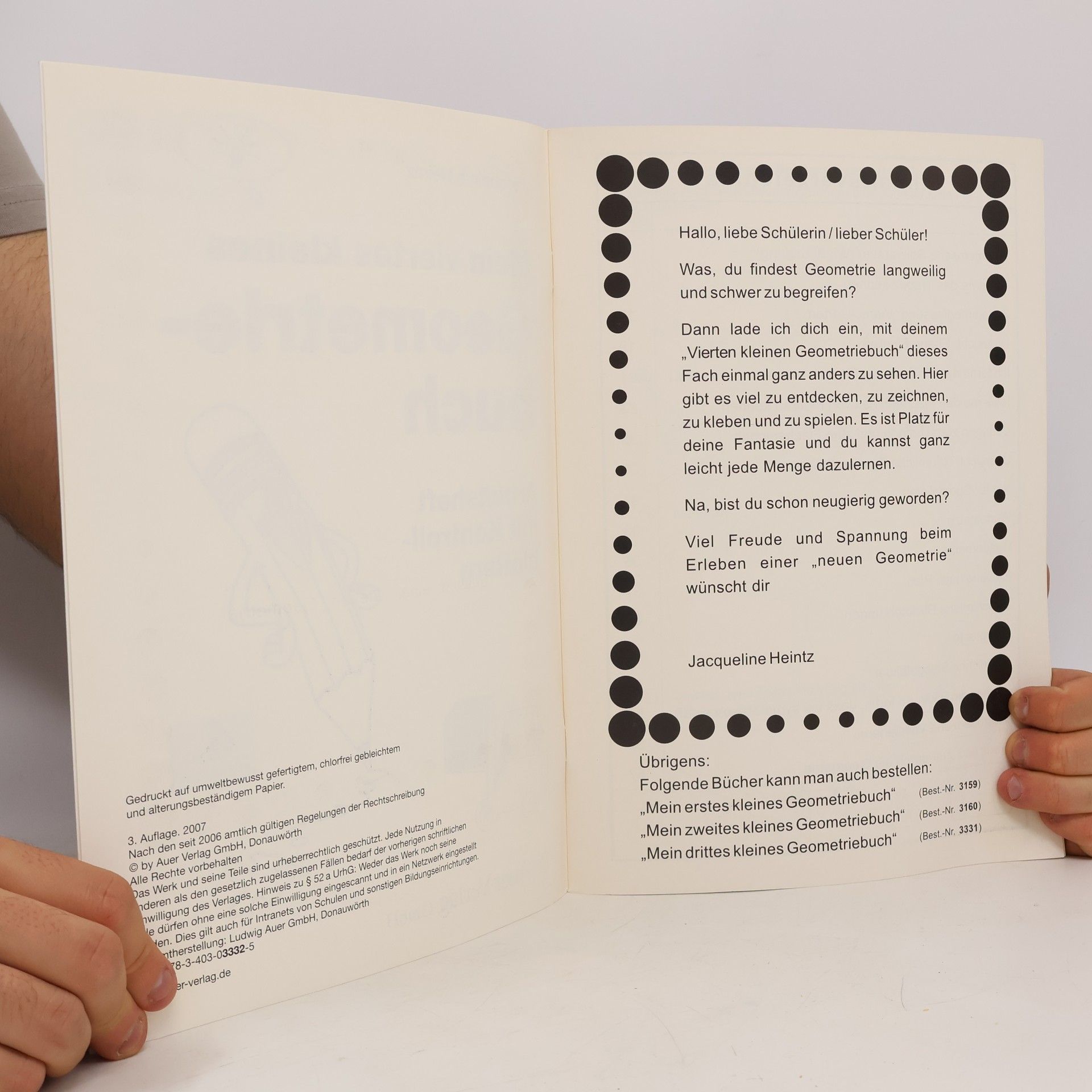 Jacqueline Heintz Mein viertes kleines Geometriebuch