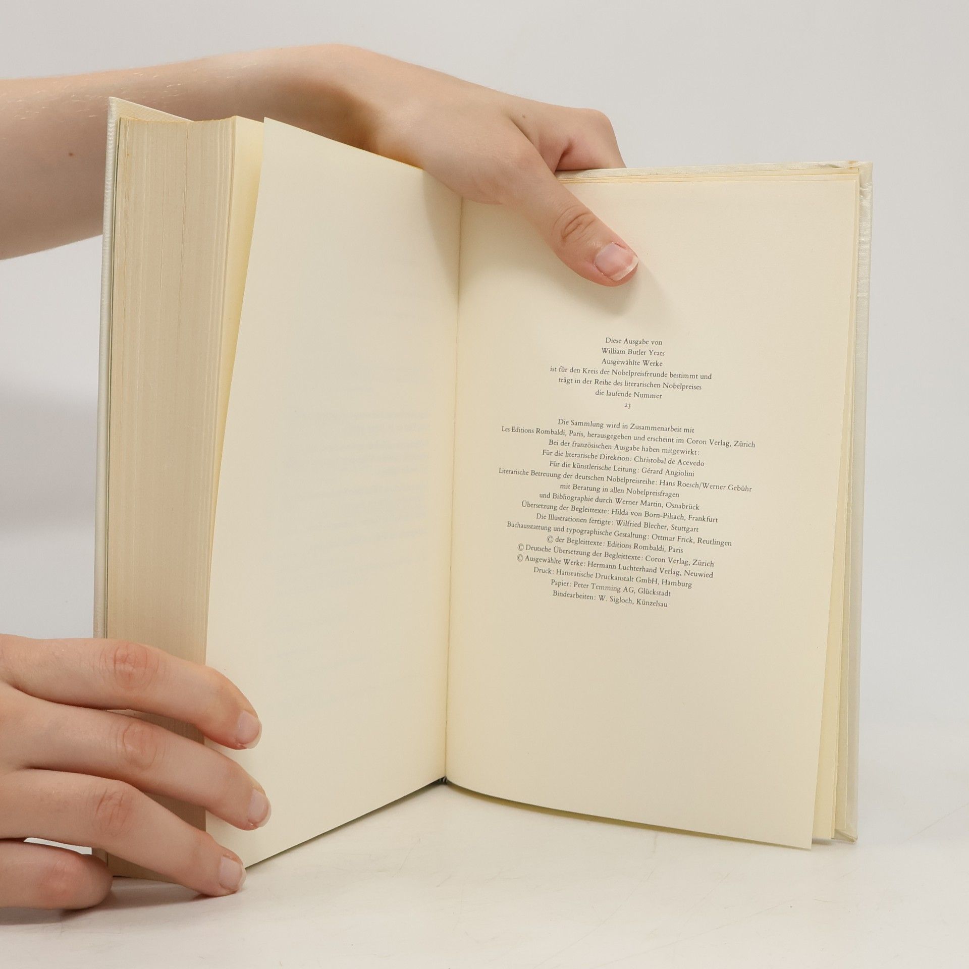 William Butler Yeats Ausgewählte Werke