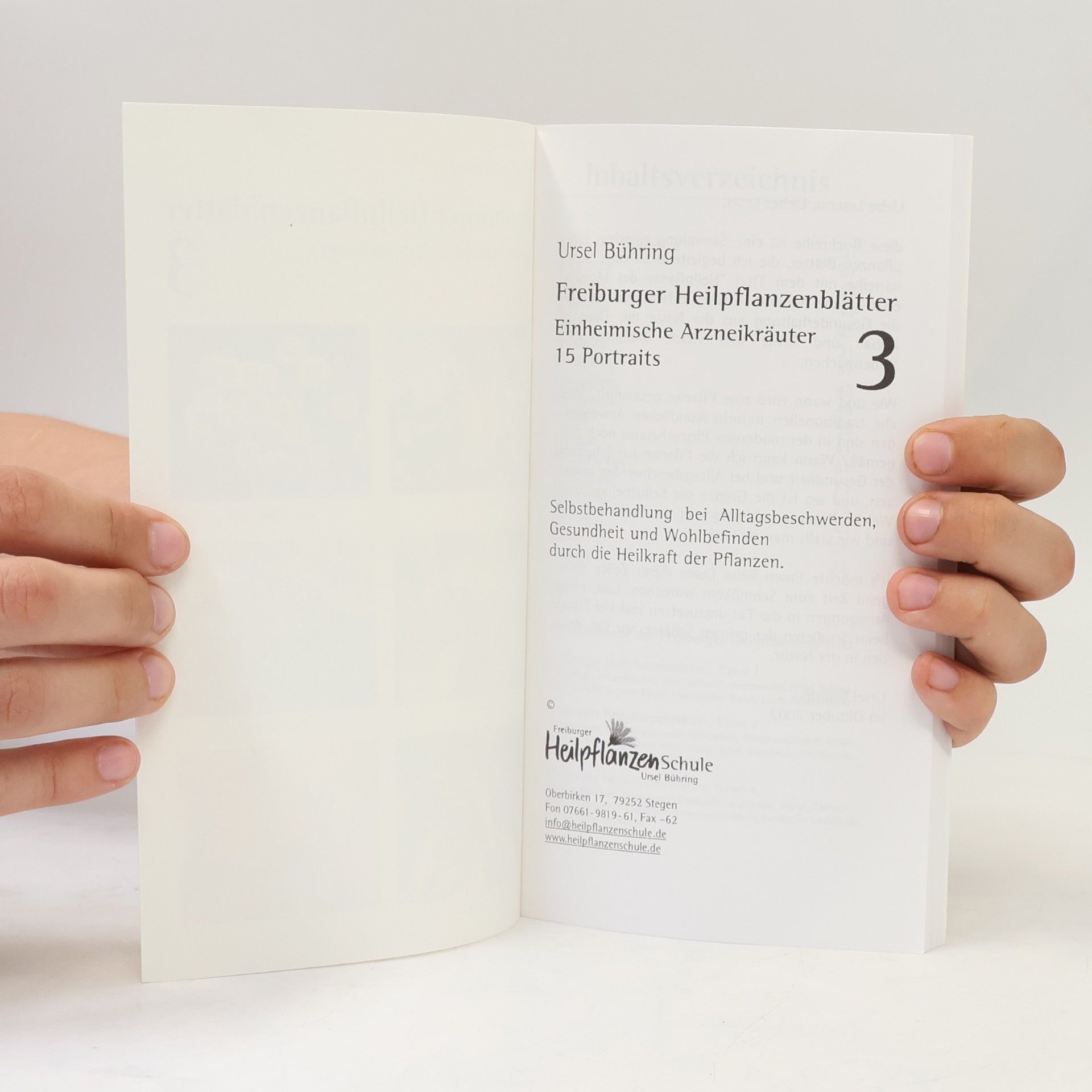 Ursel Bühring Freiburger Heilpflanzenblätter Band 3