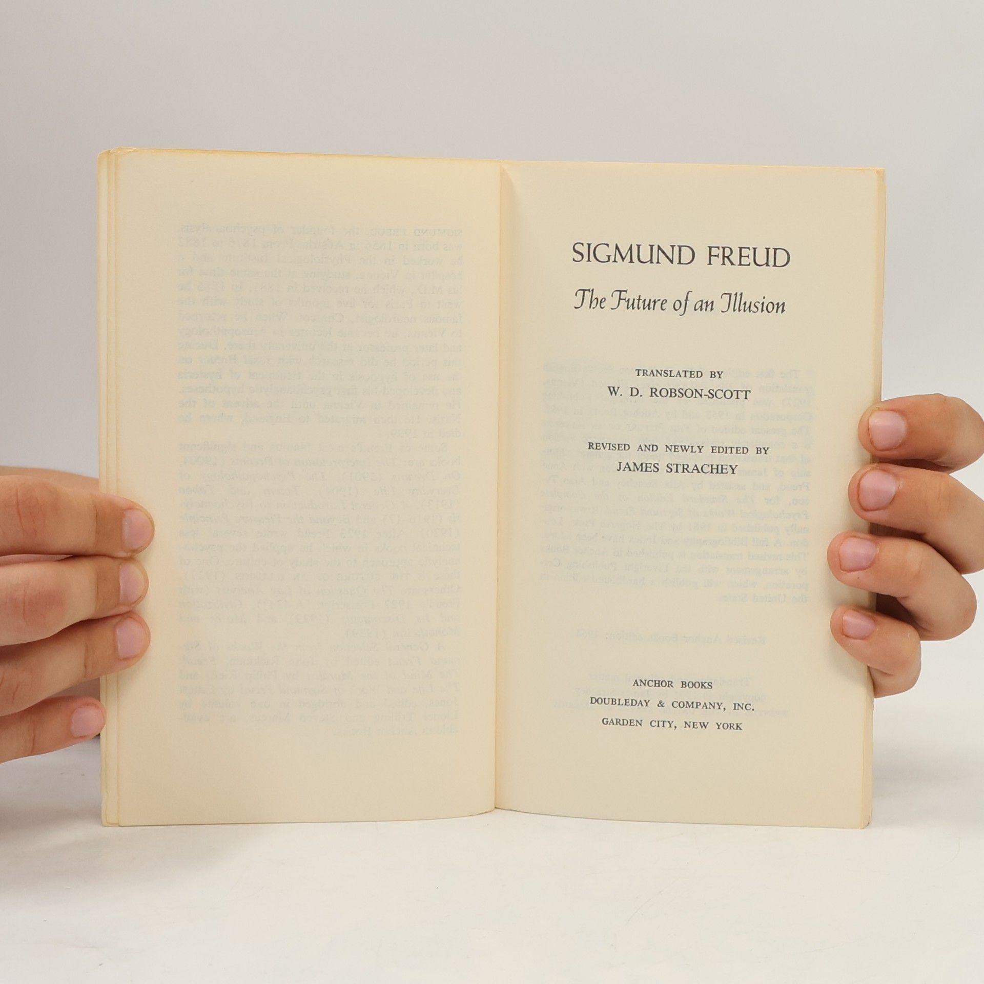 Sigmund Freud The Future of an Illusion