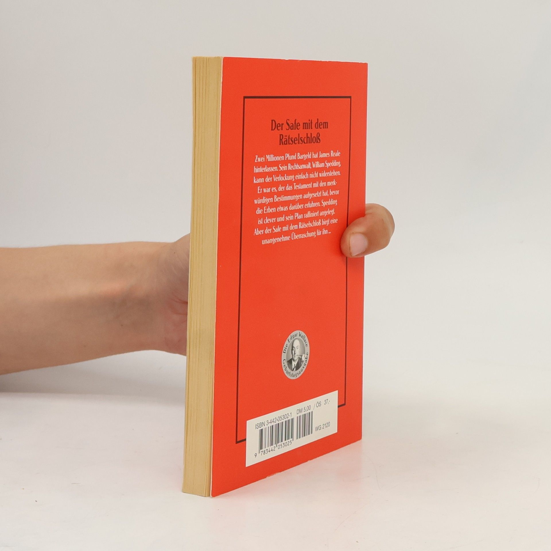 Edgar Wallace Der Safe mit dem Rätselschloß.