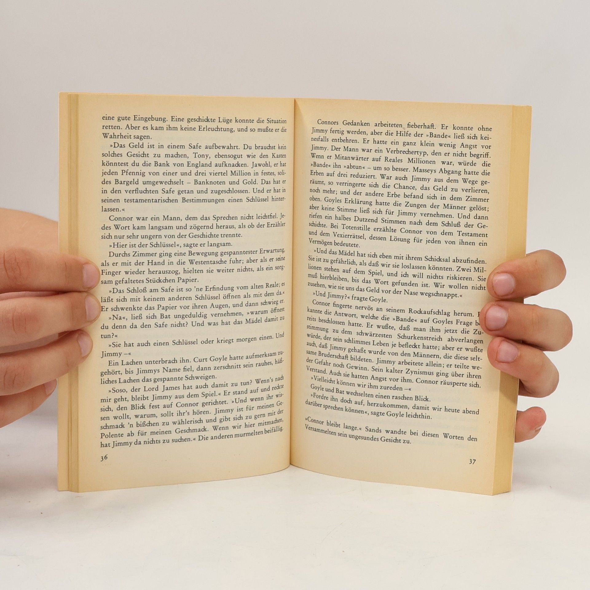 Edgar Wallace Der Safe mit dem Rätselschloß.