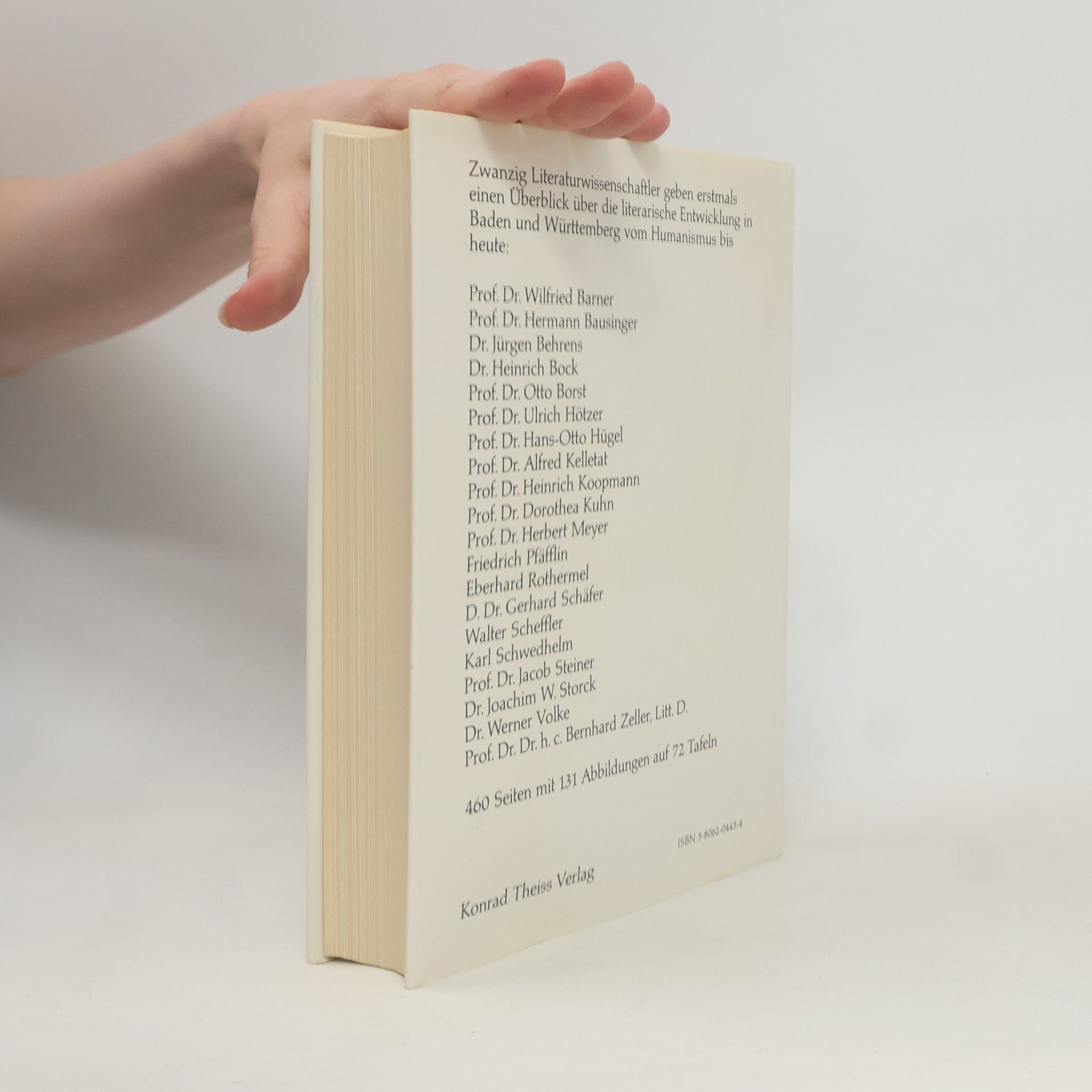 Bernhard Zeller Literatur im deutschen Südwesten