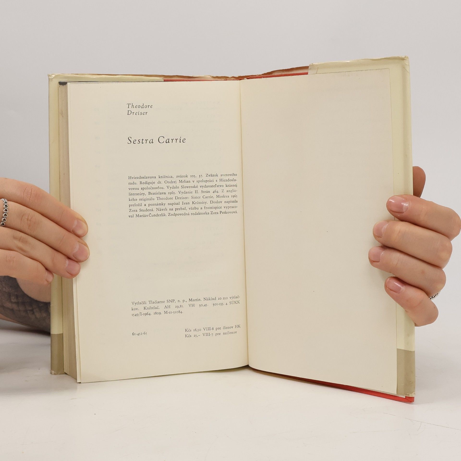 Theodore Dreiser Sestra Carrie