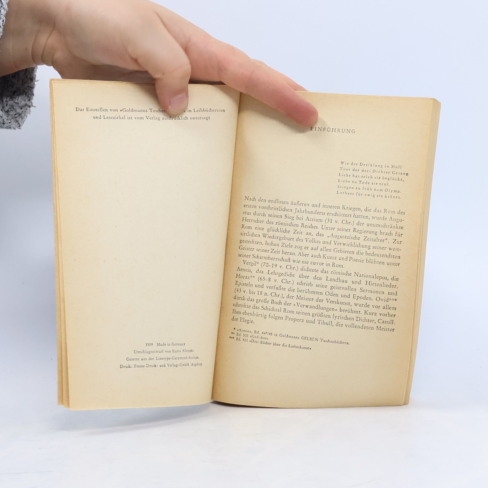 Various authors Römische Liebeslyrik. Catull, Tibull, Properz