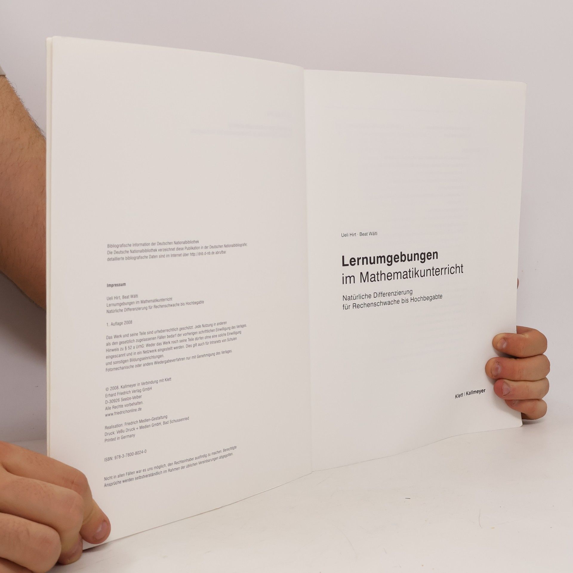 Ueli Hirt Lernumgebungen im Mathematikunterricht