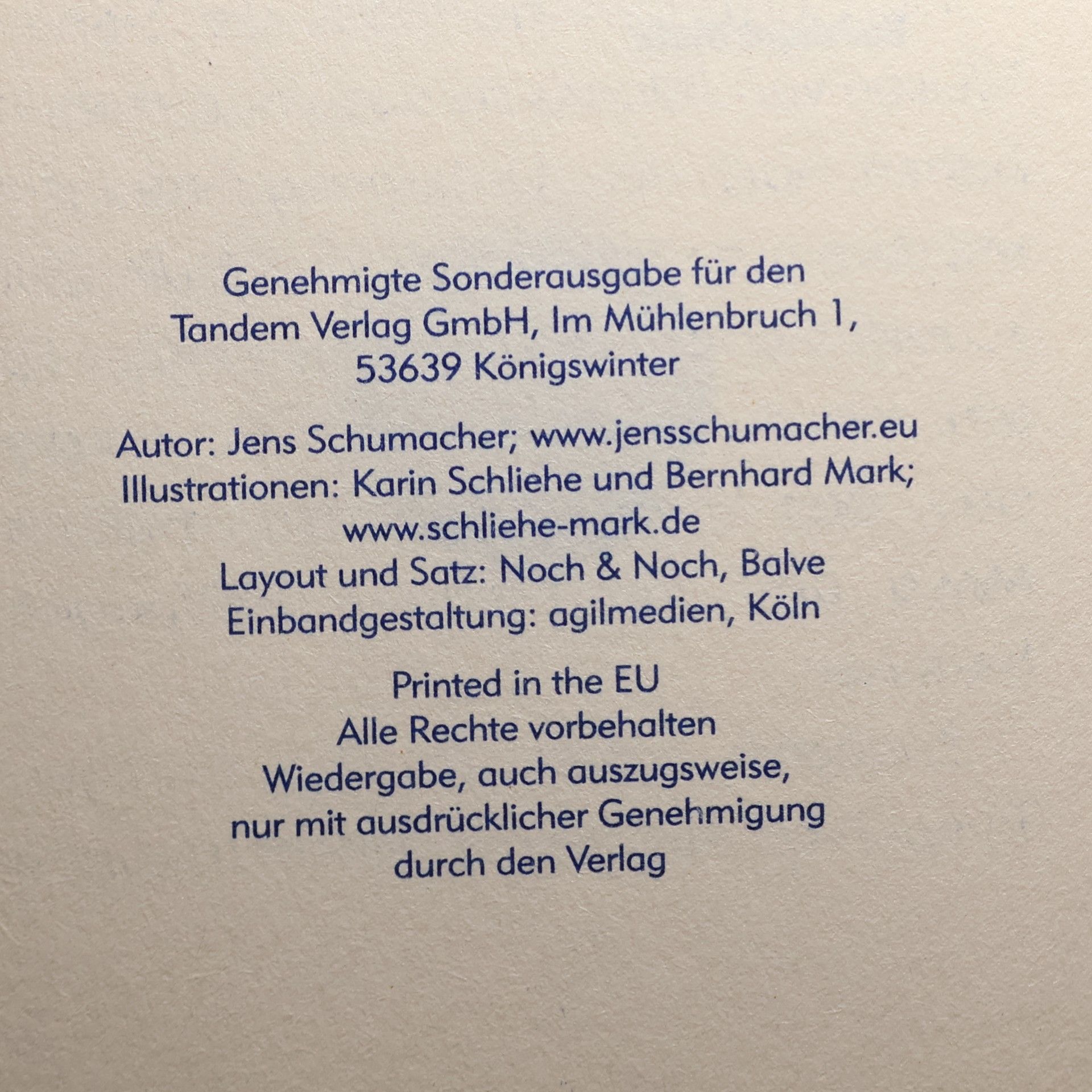 Jens Schumacher Gigant der Tiefe