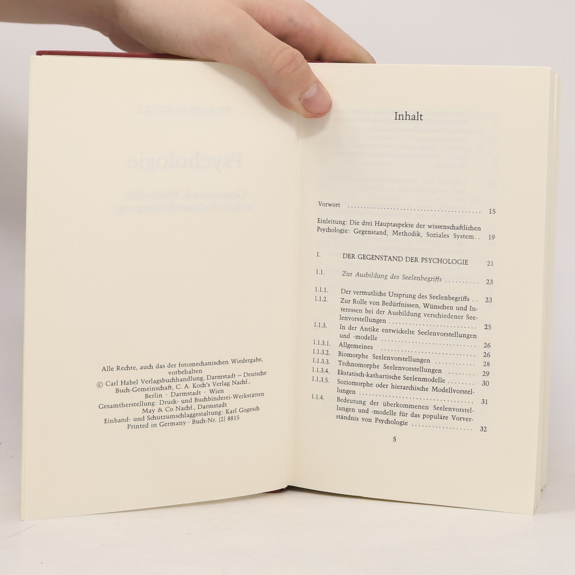 Franz Buggle Psychologie