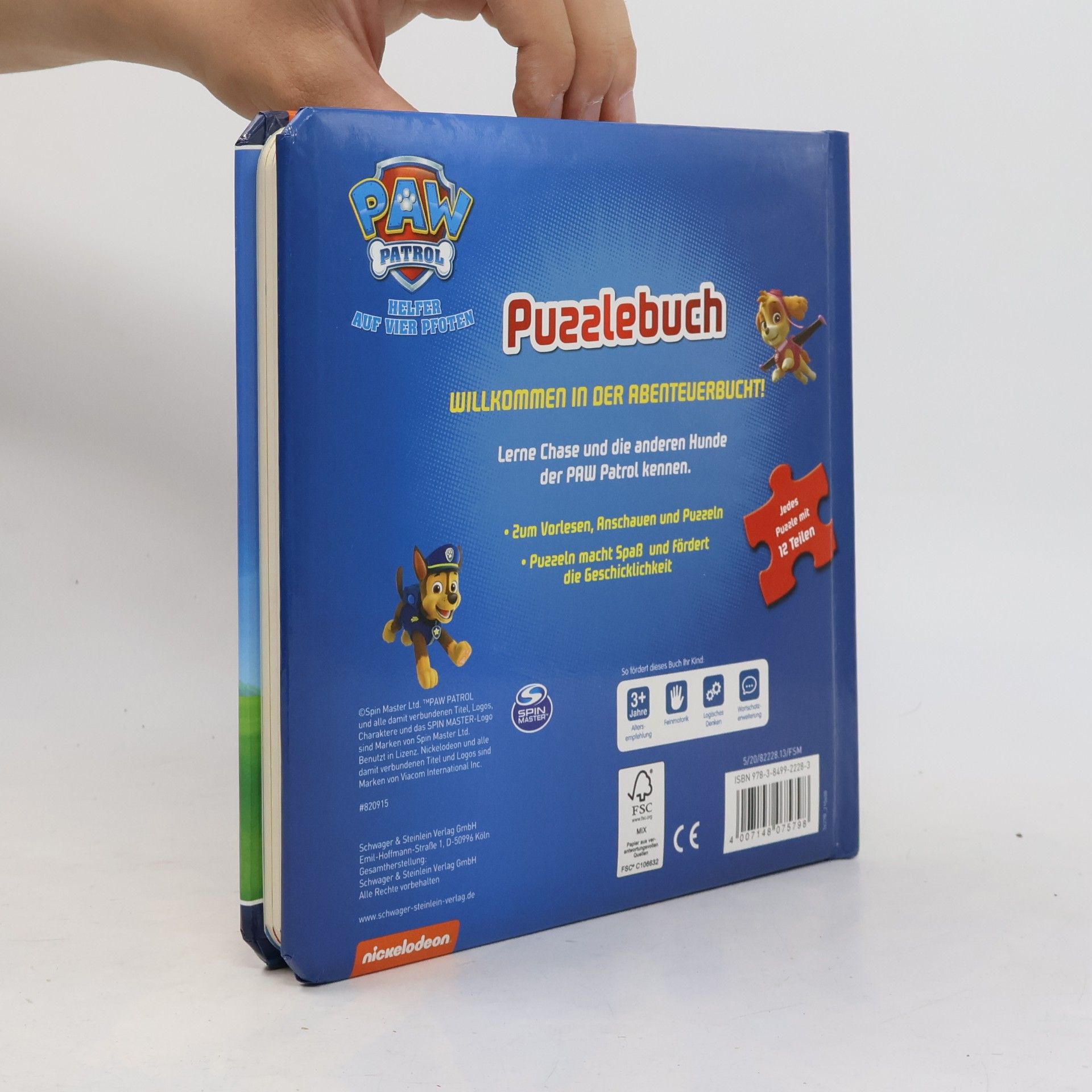 Schwager und Steinlein Puzzlebuch Paw Patrol - Helfer auf vier Pfoten