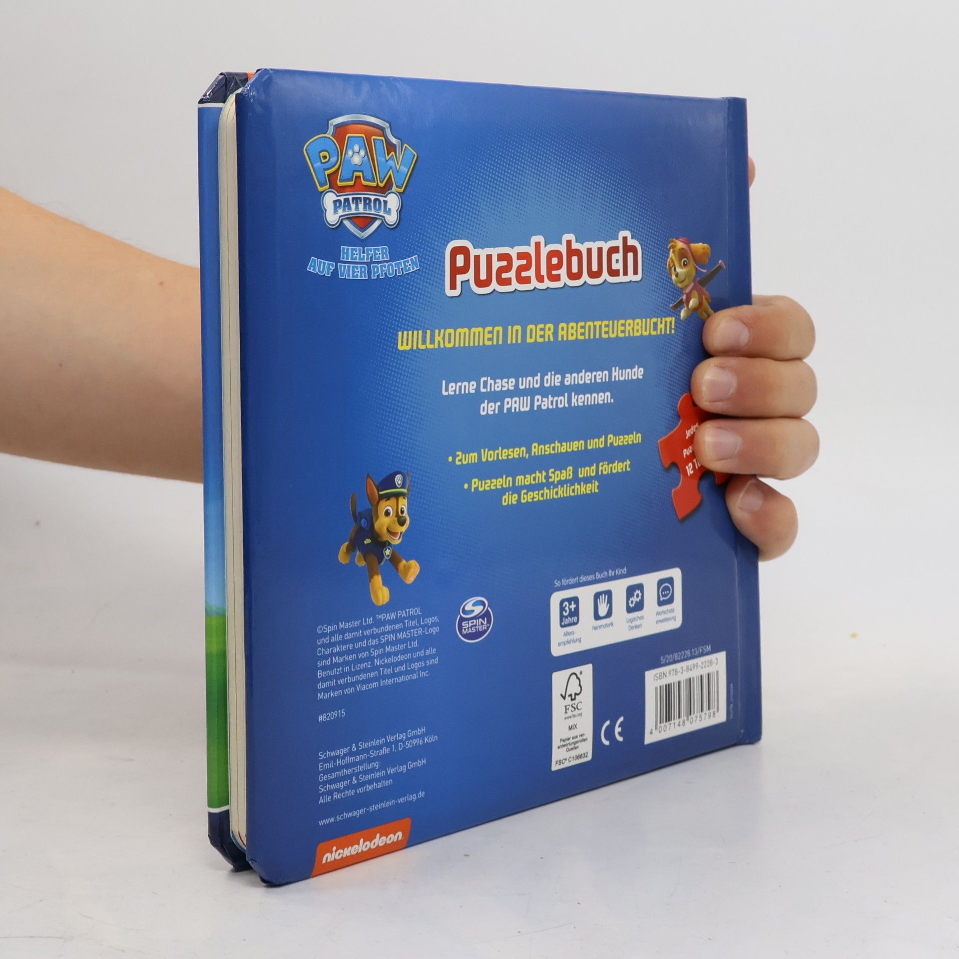 Schwager und Steinlein Puzzlebuch Paw Patrol - Helfer auf vier Pfoten
