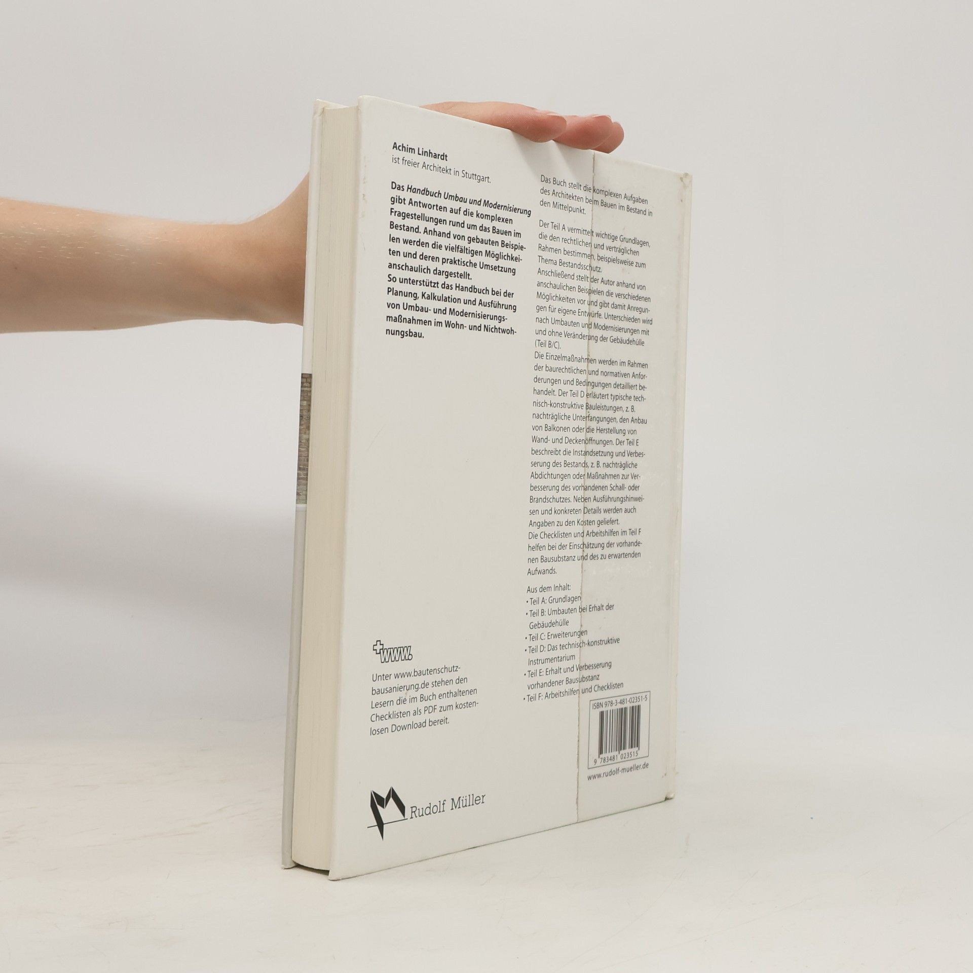 Achim Linhardt Handbuch Umbau und Modernisierung
