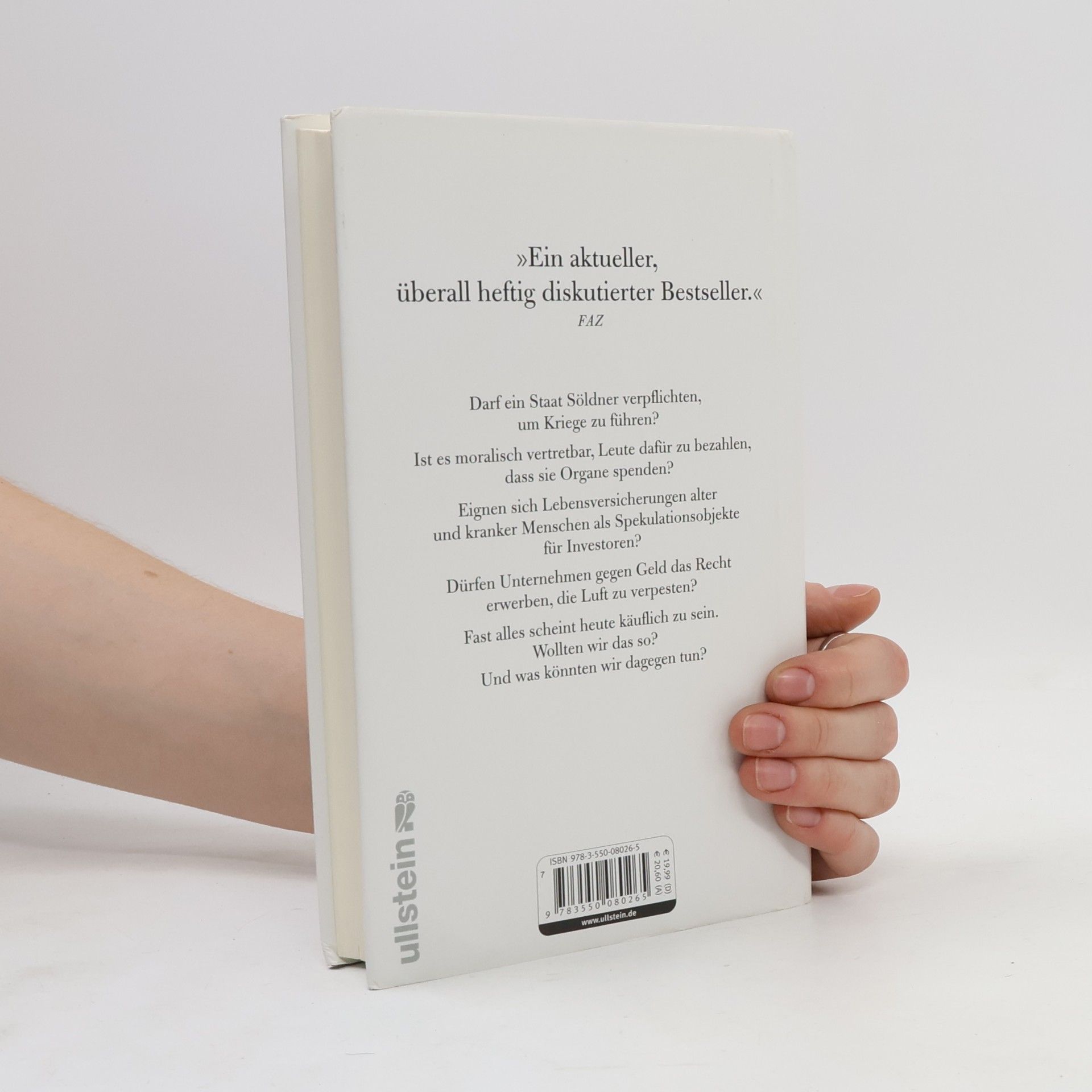 Michael Sandel Was man für Geld nicht kaufen kann