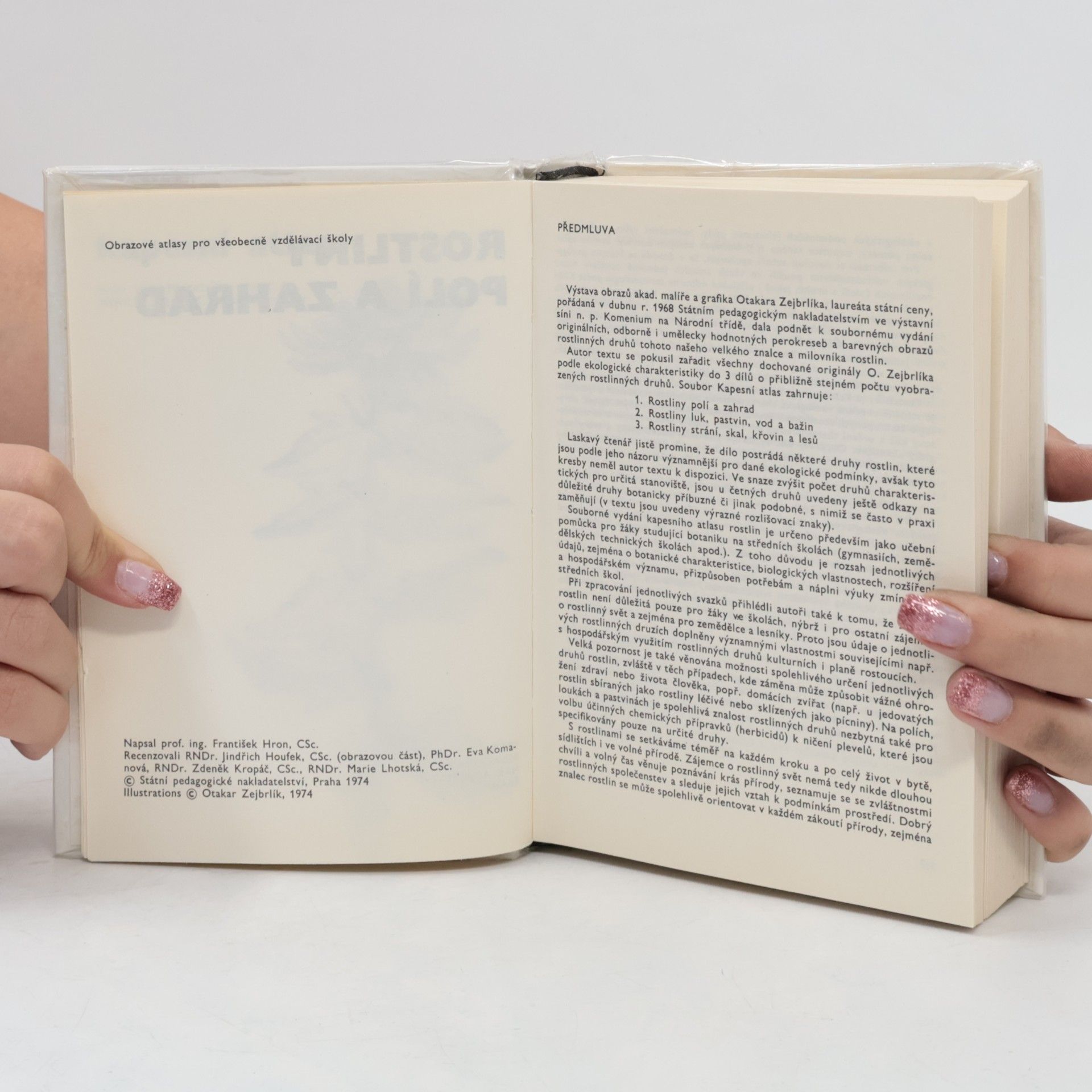 František Hron Kapesní atlas. Rostliny polí a zahrad