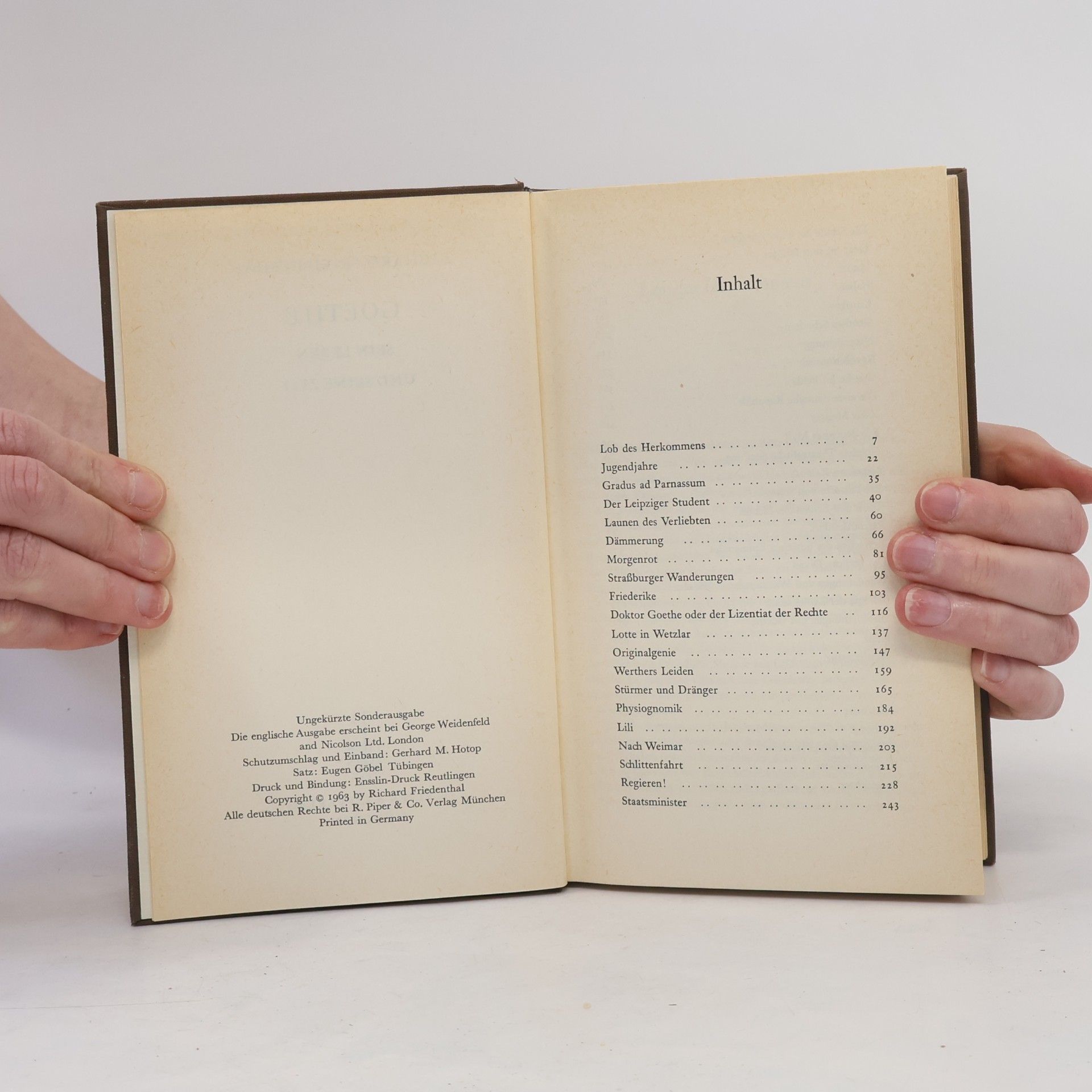 Richard Friedenthal Goethe
