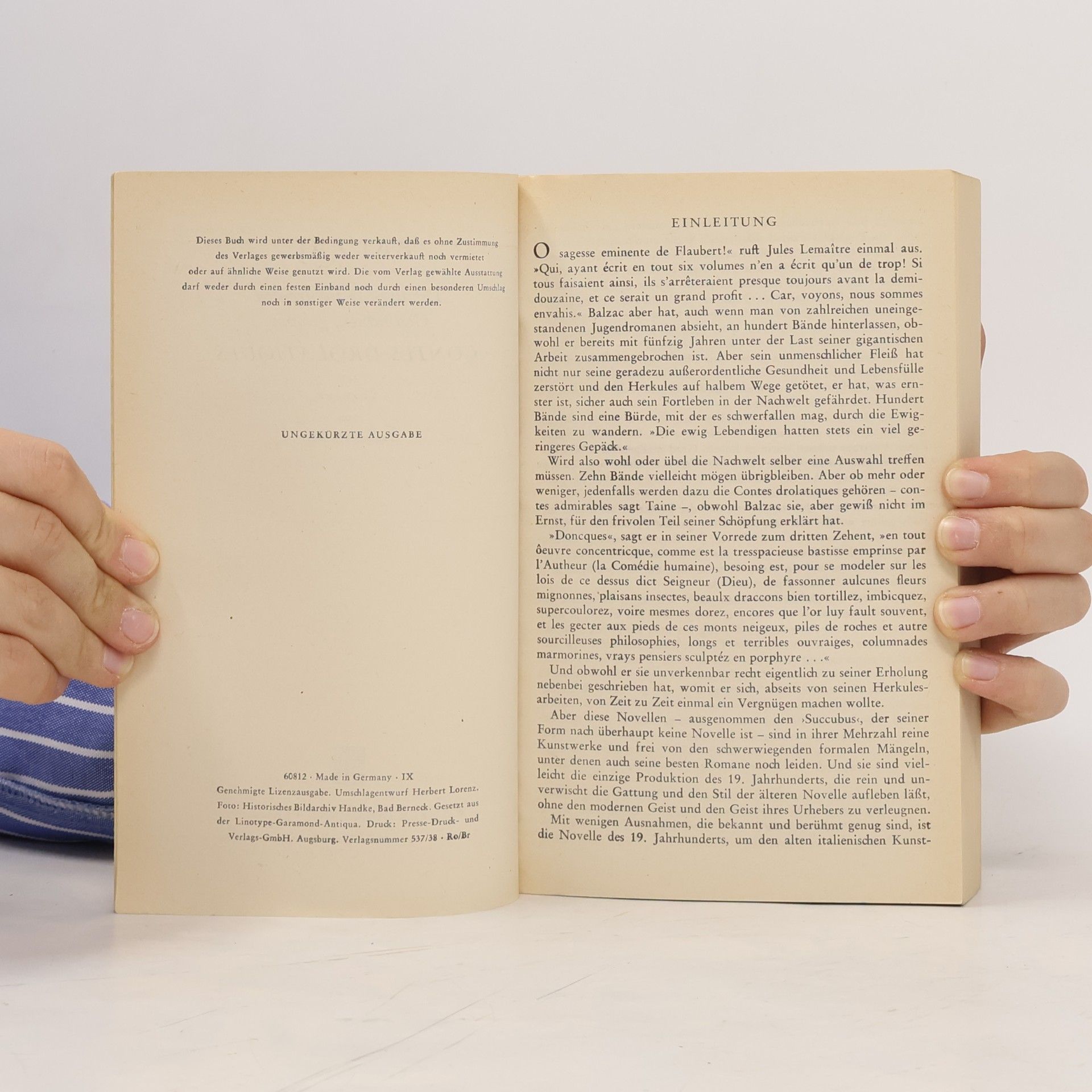 Honoré de Balzac Tolldreiste Geschichten