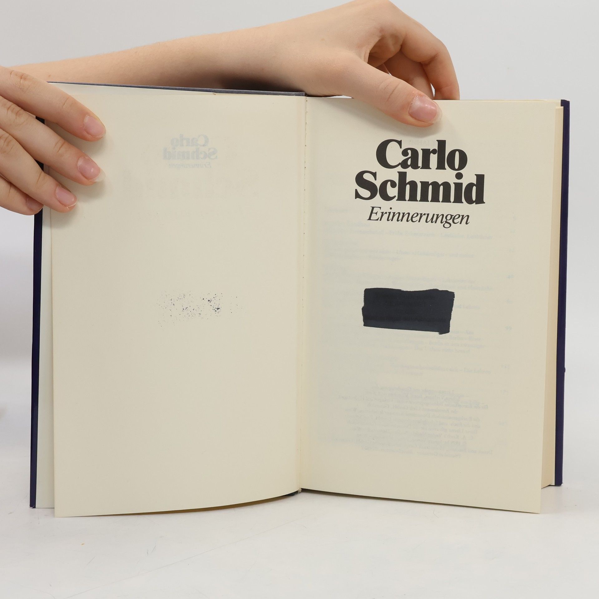 Carlo Schmid Erinnerungen