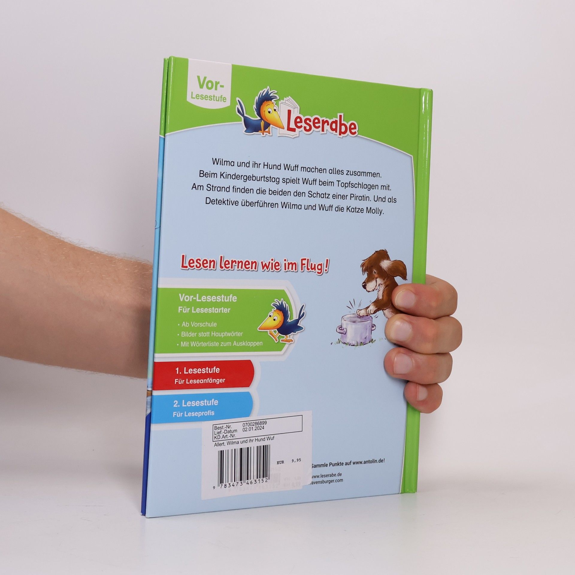 Judith Allert Wilma und ihr Hund Wuff - lesen lernen mit dem Leserabe - Erstlesebuch - Kinderbuch ab 5 Jahren - erstes Lesen - (Leserabe Vorle