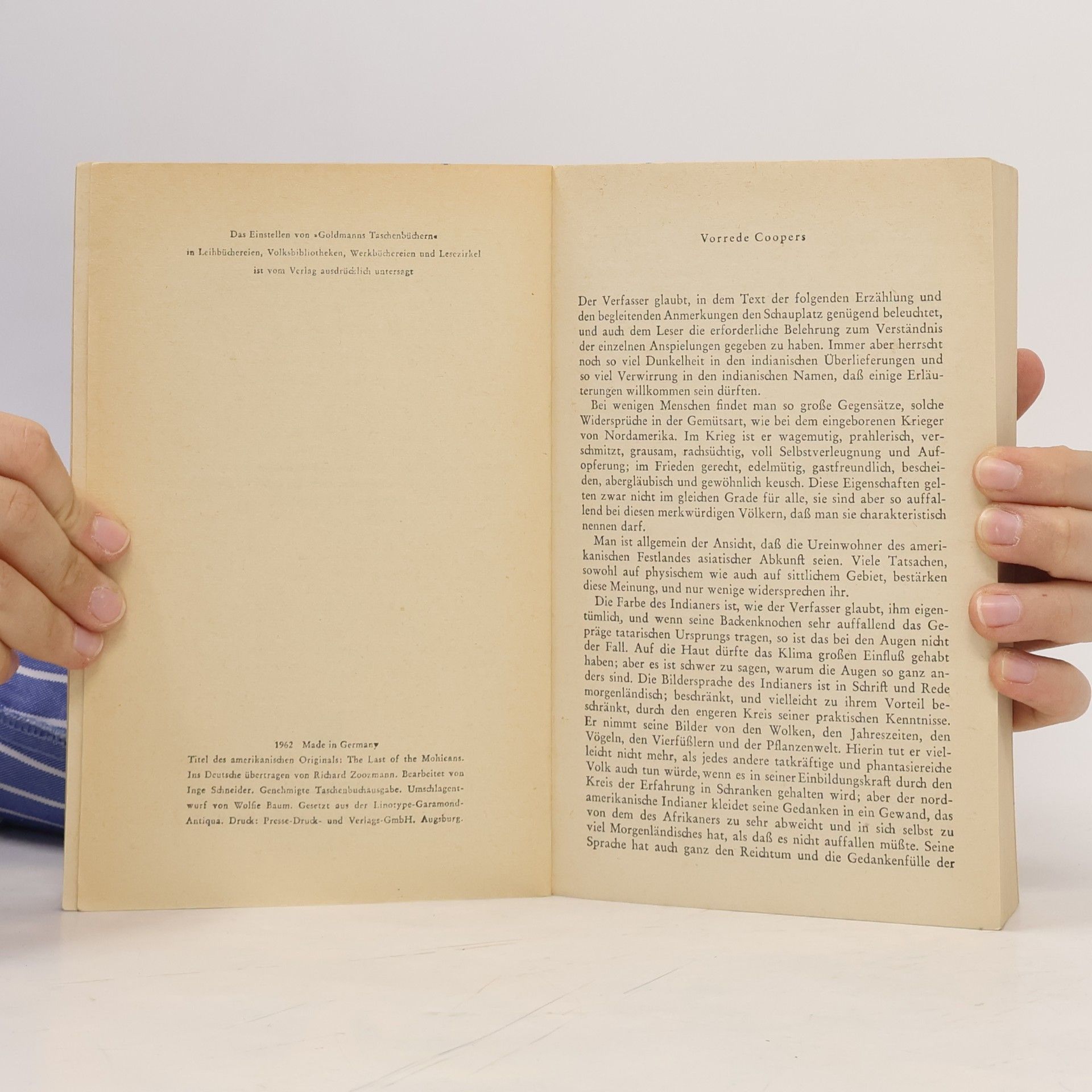 James Fenimore Cooper Der letzte Mohikaner