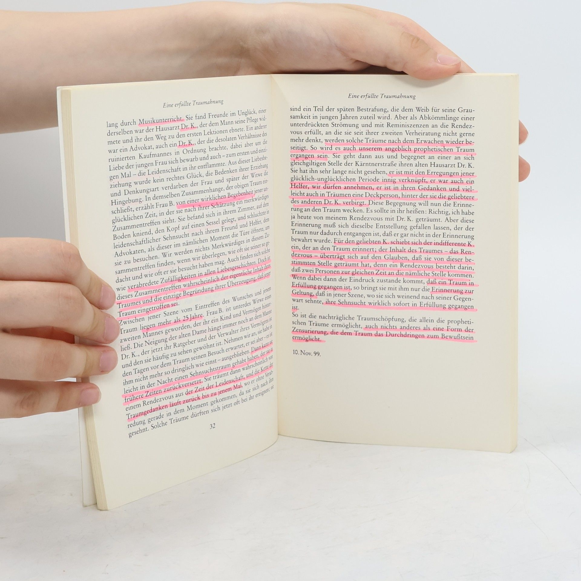 Sigmund Freud Schriften über Träume und Traumdeutungen