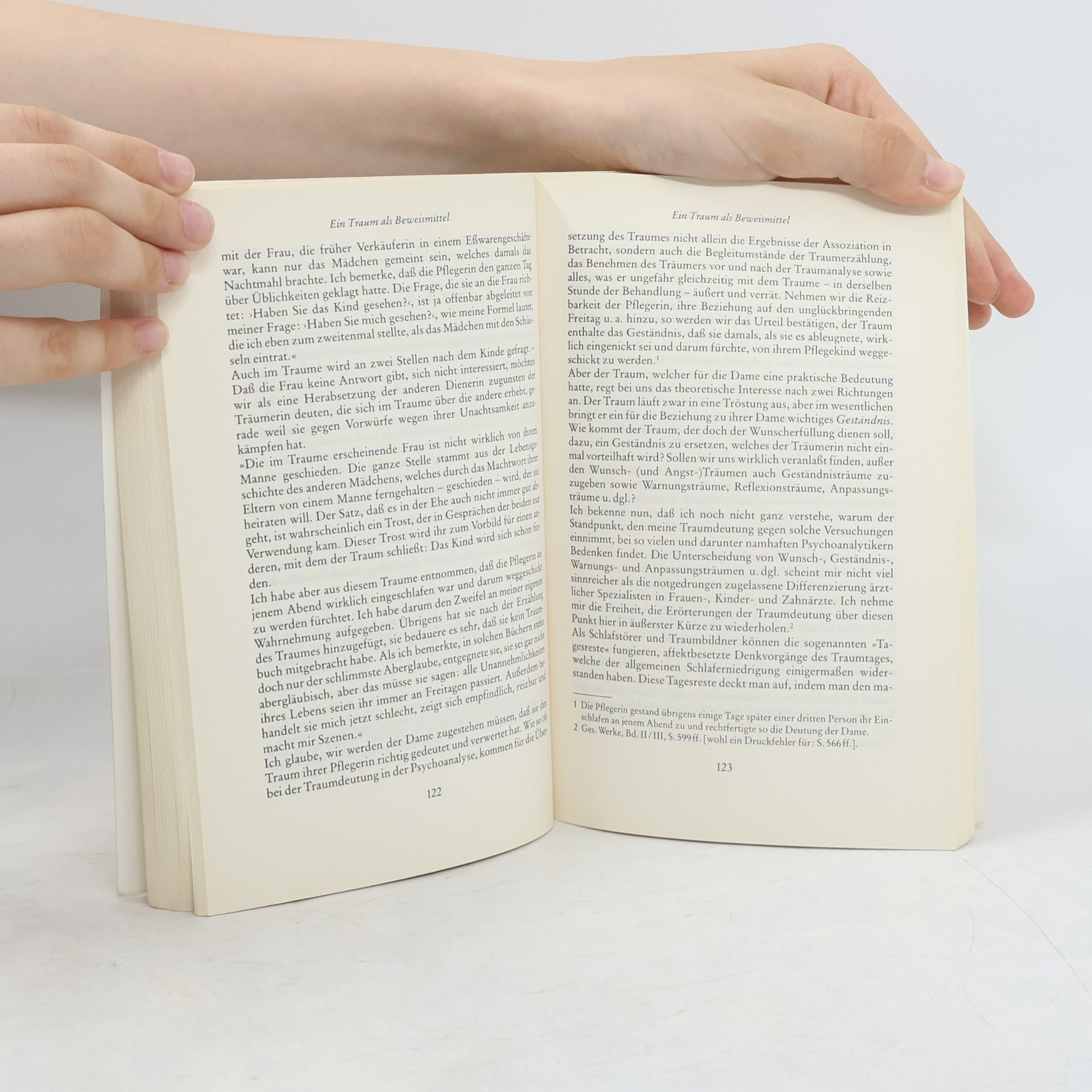 Sigmund Freud Schriften über Träume und Traumdeutungen