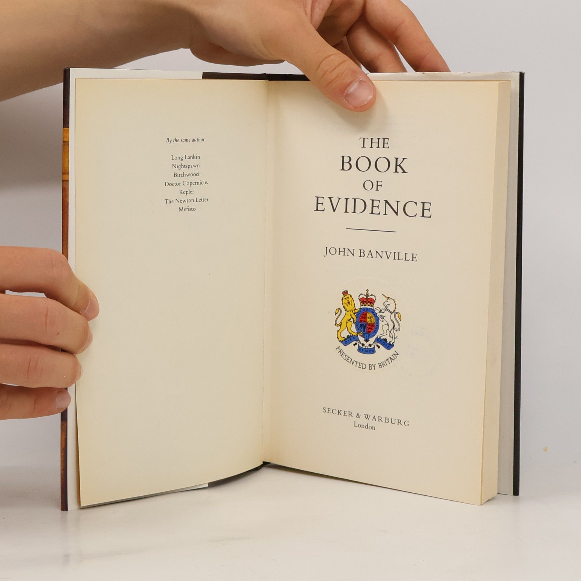John Banville The book of evidence
