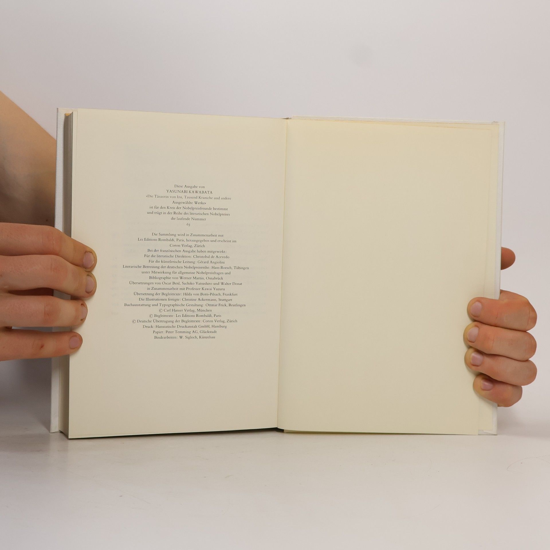 Jasunari Kawabata Augewählte Werke