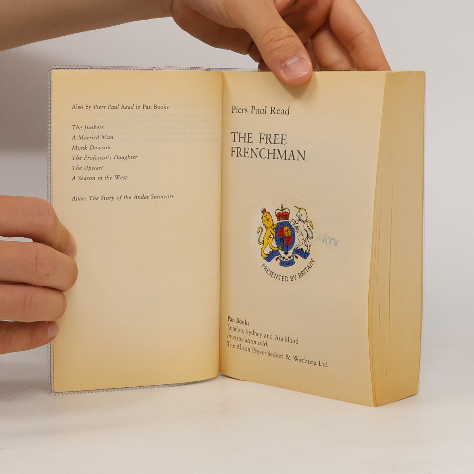 Piers Paul Read The Free Frenchman