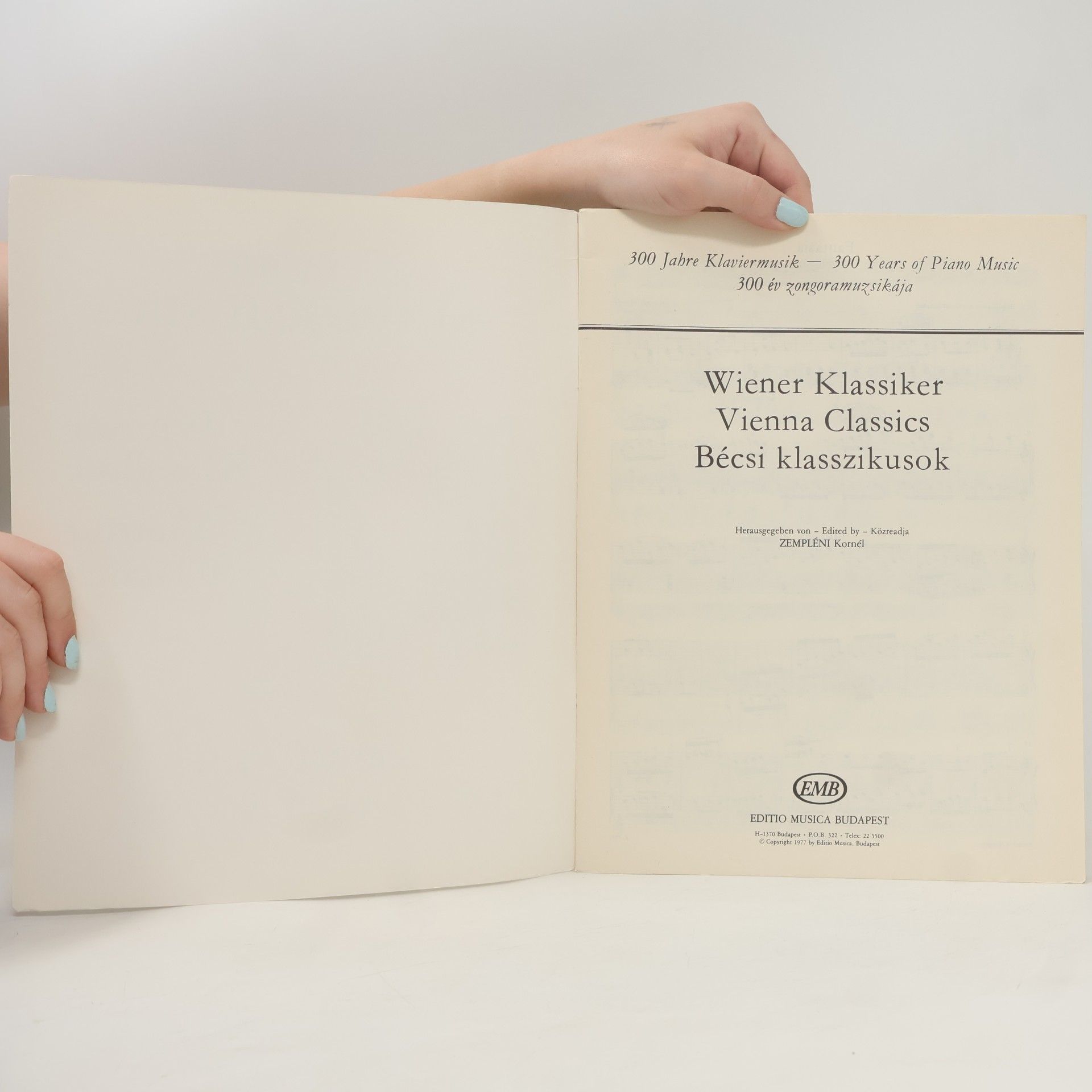 Various authors 300 Jahre Klaviermusik. 300 Years of Piano Music