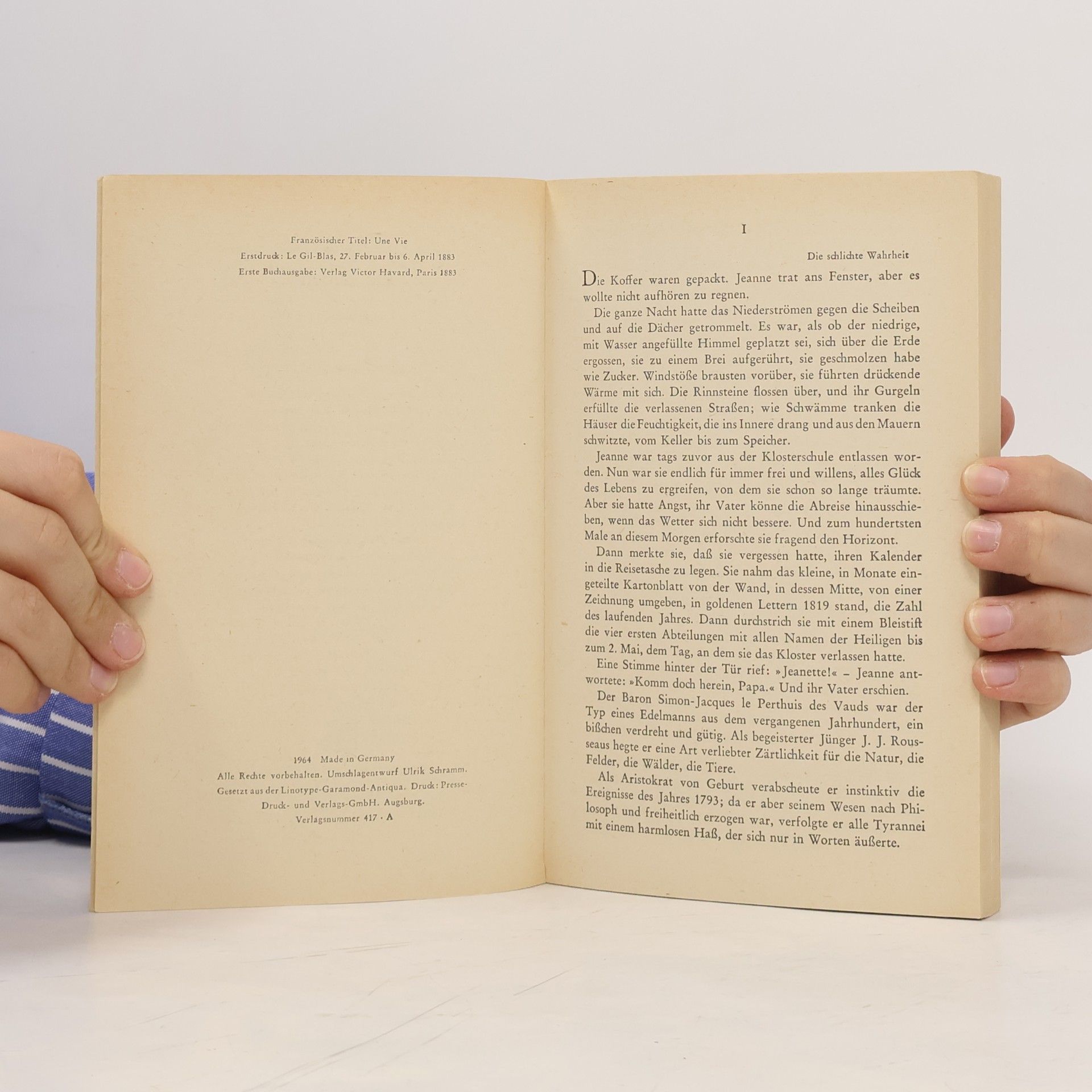 Guy de Maupassant Ein Leben. Ein Mädchen erwacht zur Frau