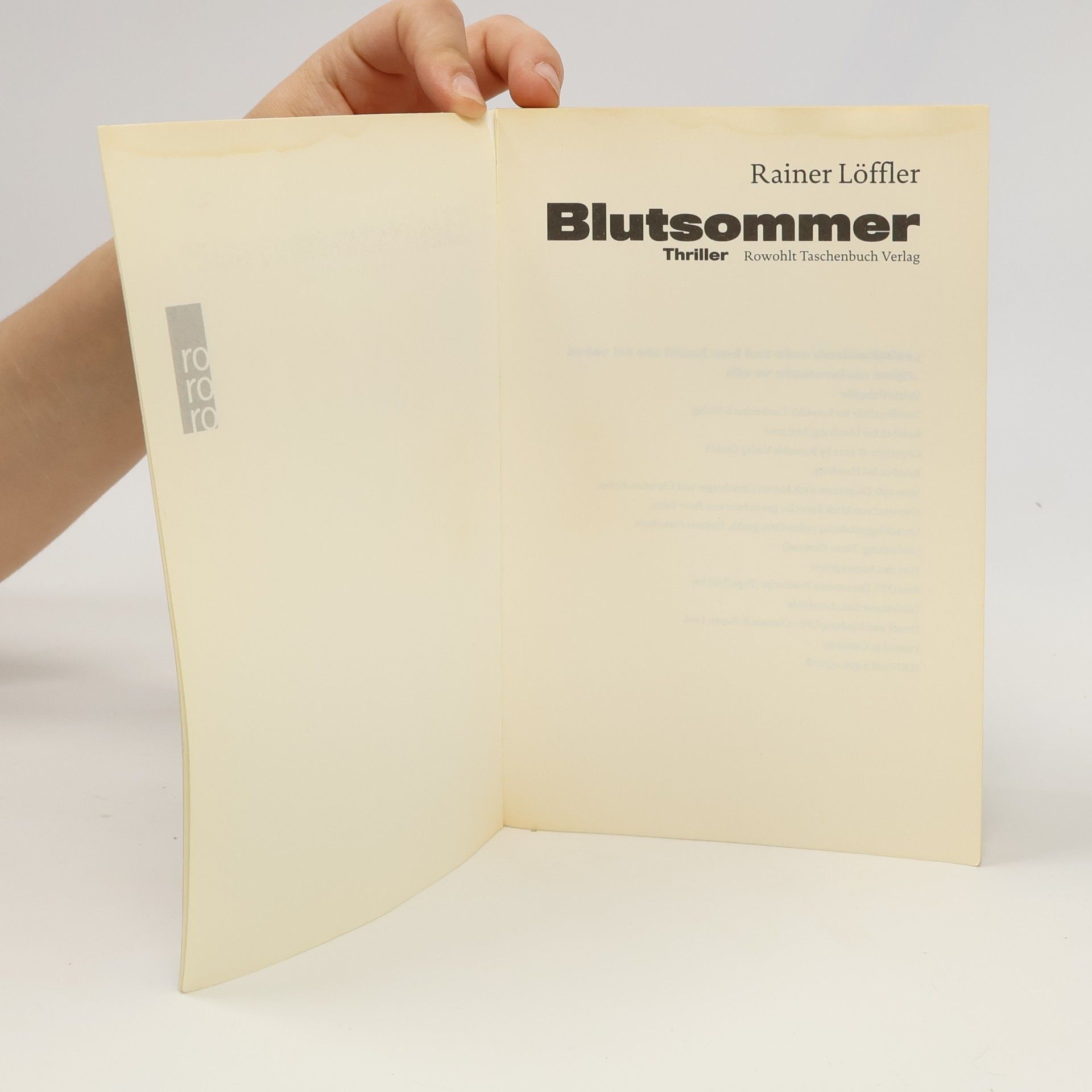 Rainer Löffler Blutsommer