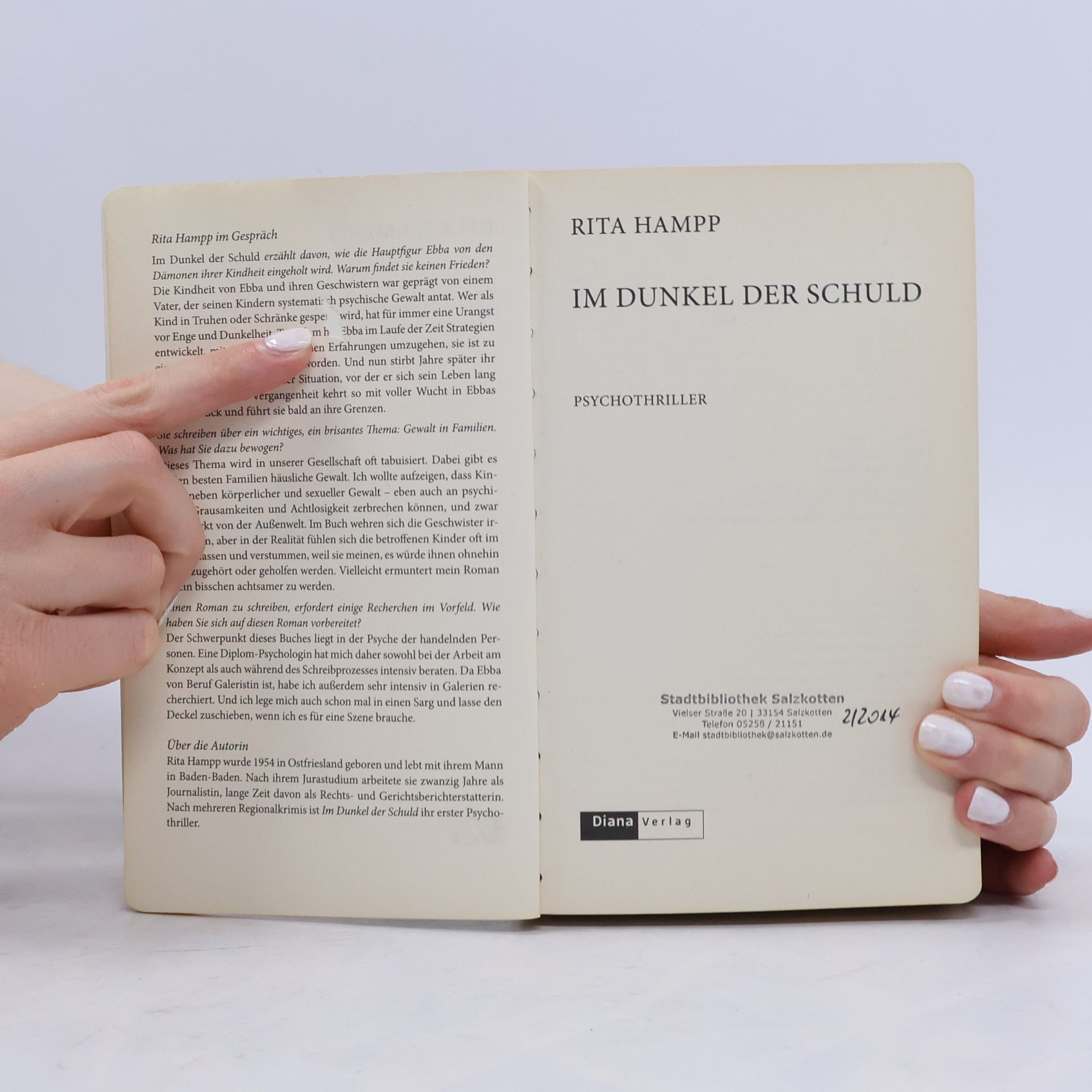 Rita Hampp Im Dunkel der Schuld