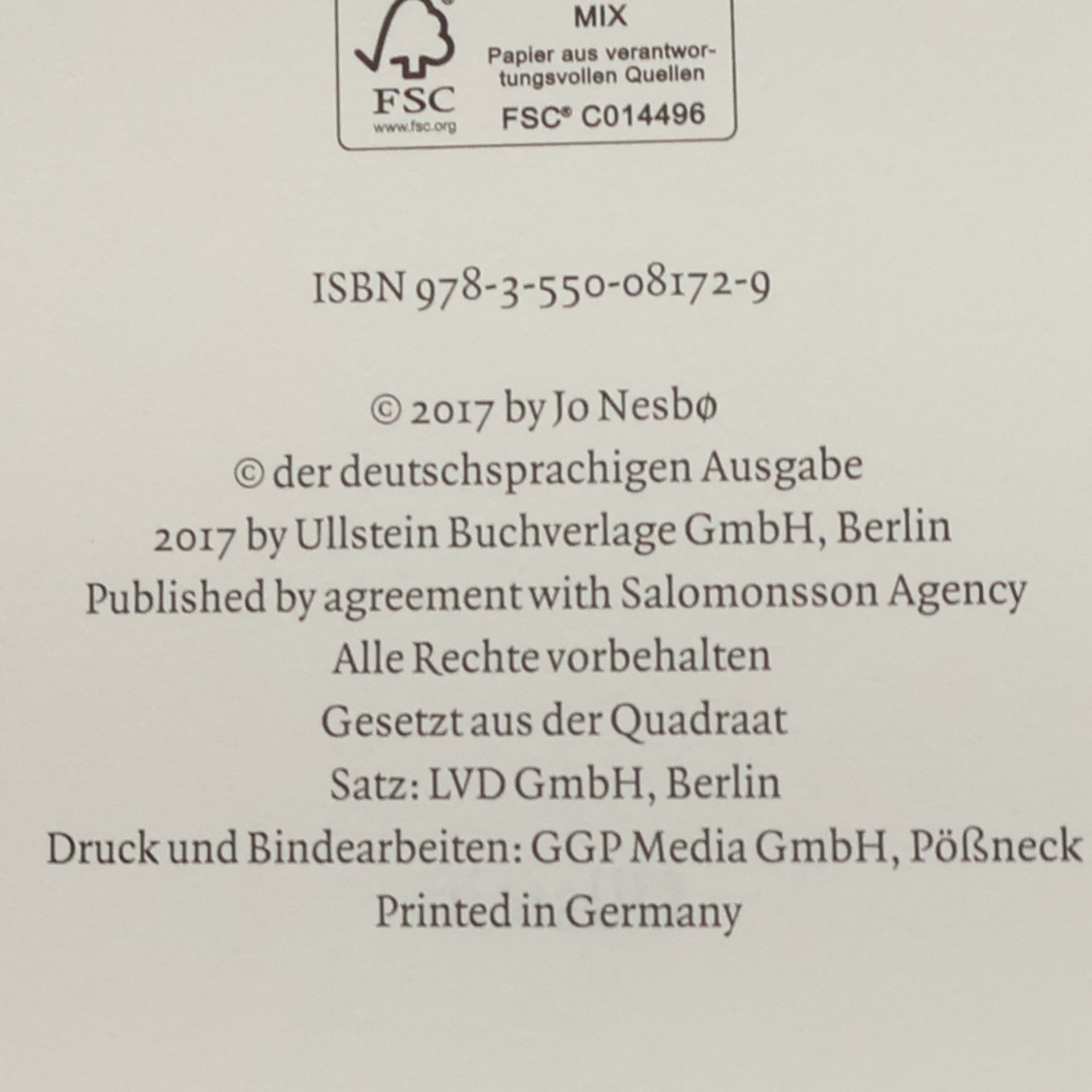 Jo Nesbø Durst