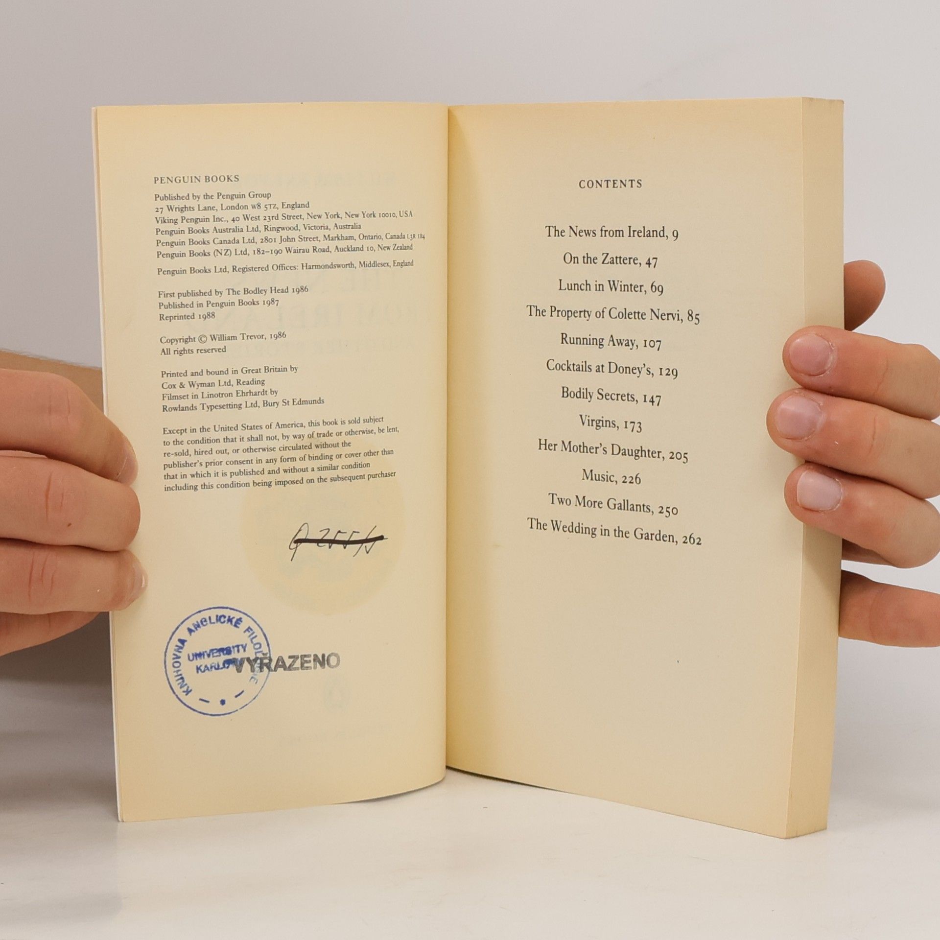 William Trevor The News from Ireland