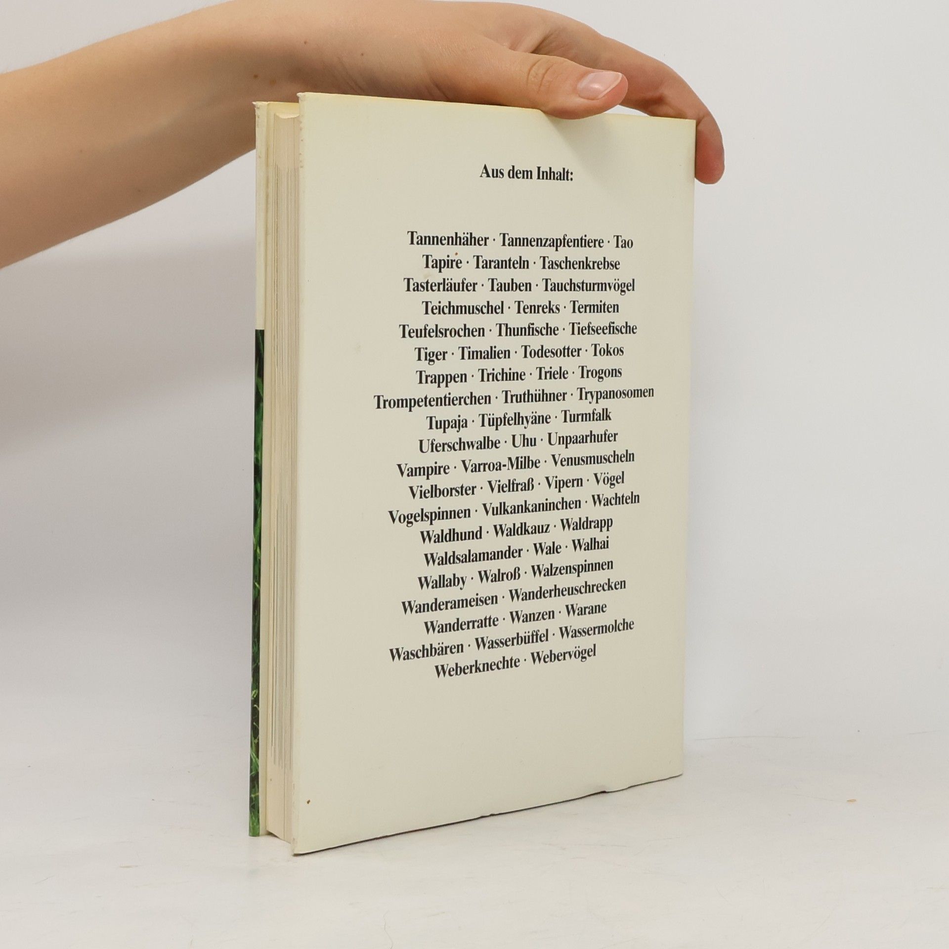 Autorenkollektiv Das moderne Tierlexikon 11. Tan-Webe