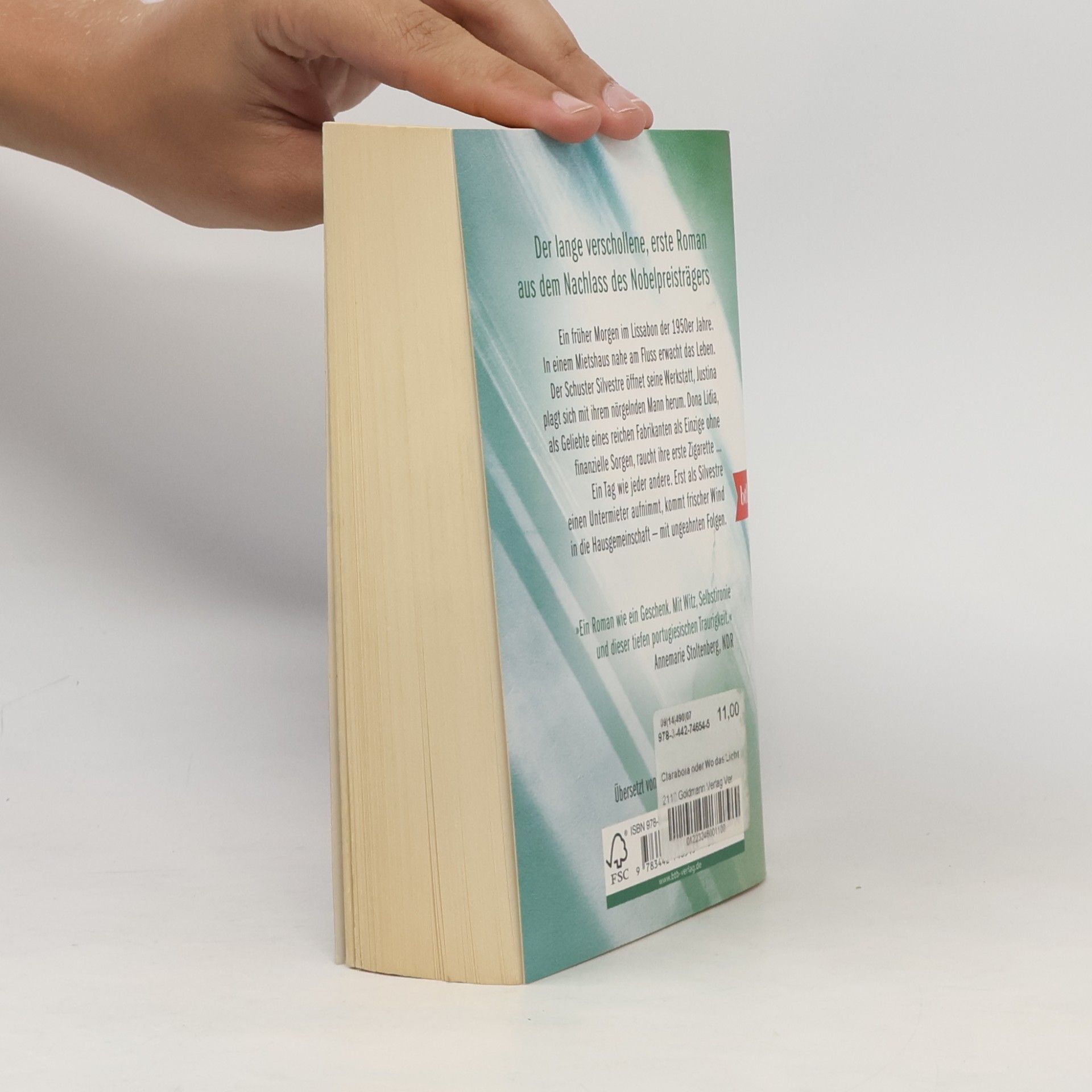 José Saramago Claraboia oder Wo das Licht einfällt