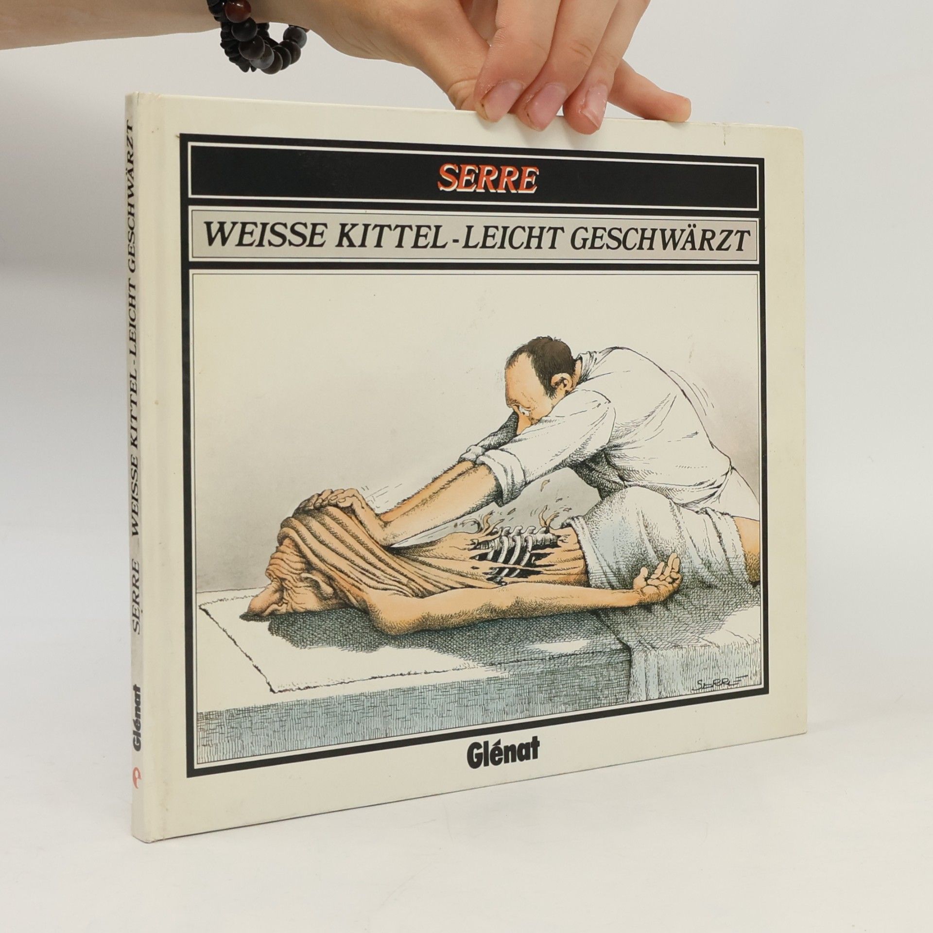 Claude Serre Weisse Kittel - leicht geschwärzt