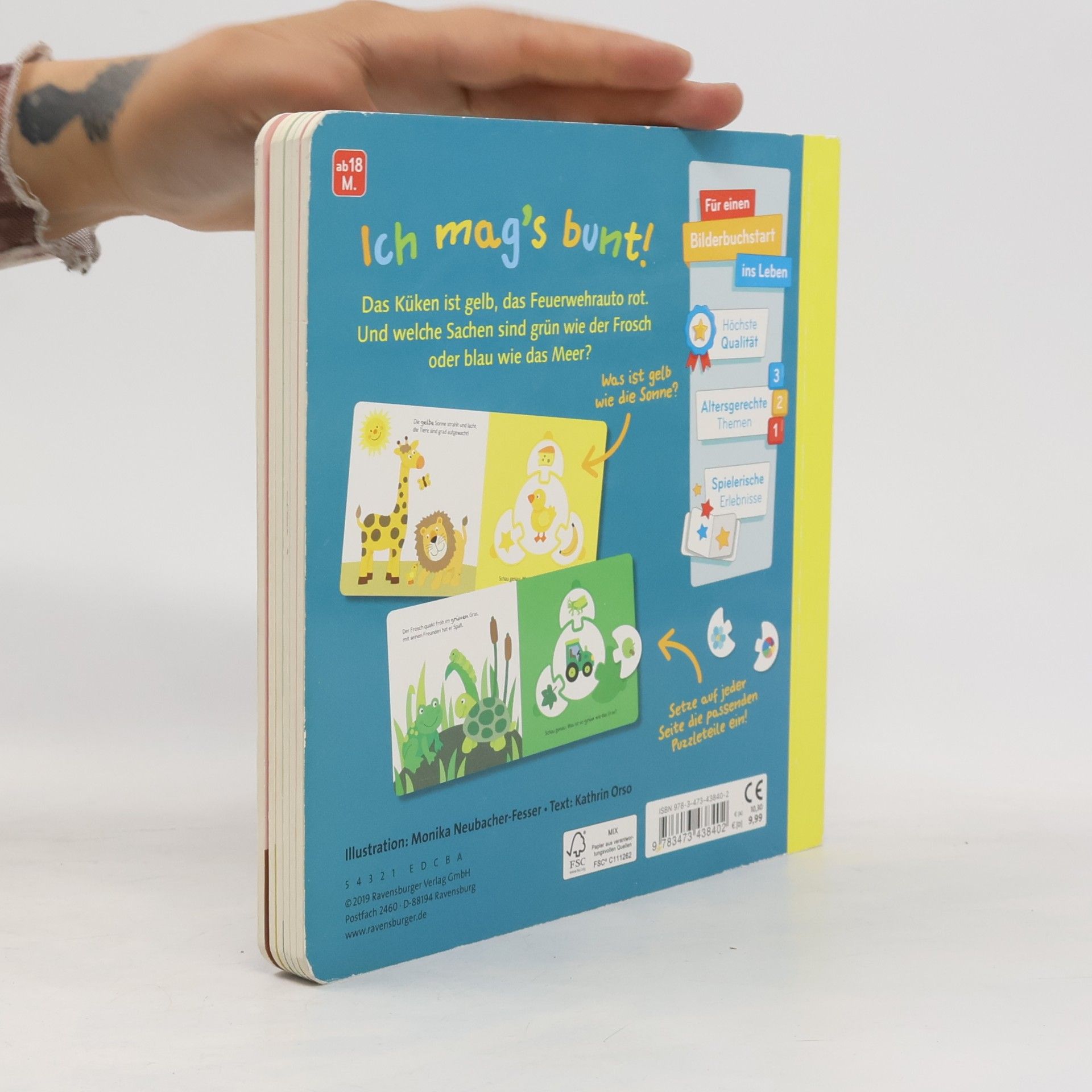 Monika Neubacher Fesser Mein allererstes Puzzle-Spielbuch - meine Farben