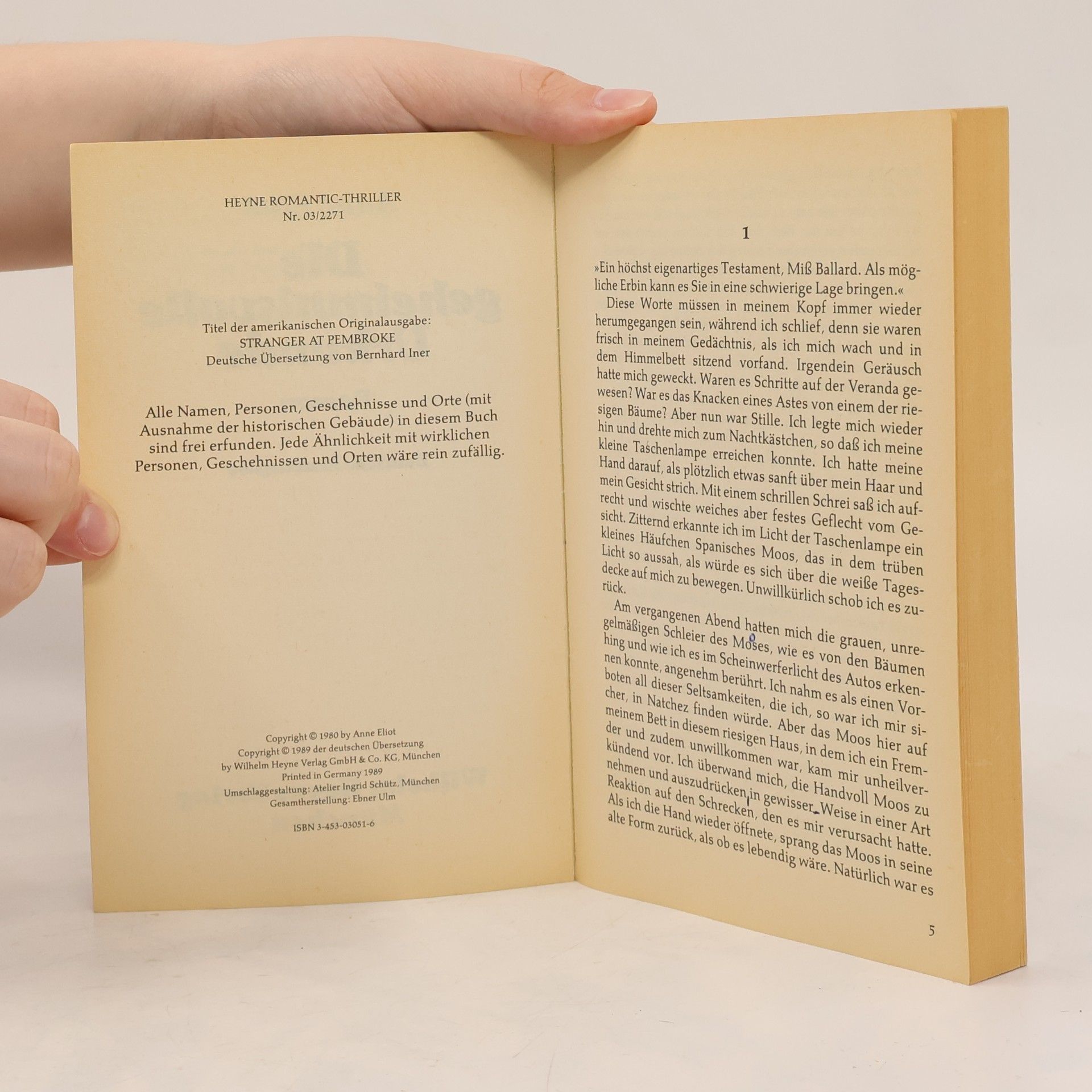Anne Eliot Die geheimnisvolle Urkunde. Roman.