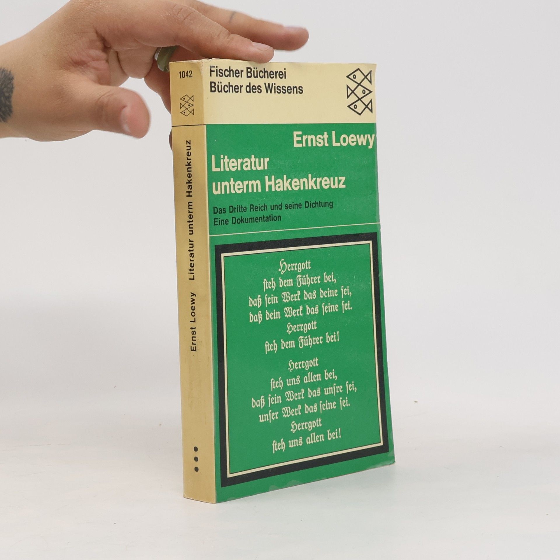 Ernst Loewy Literatur unterm Hakenkreuz