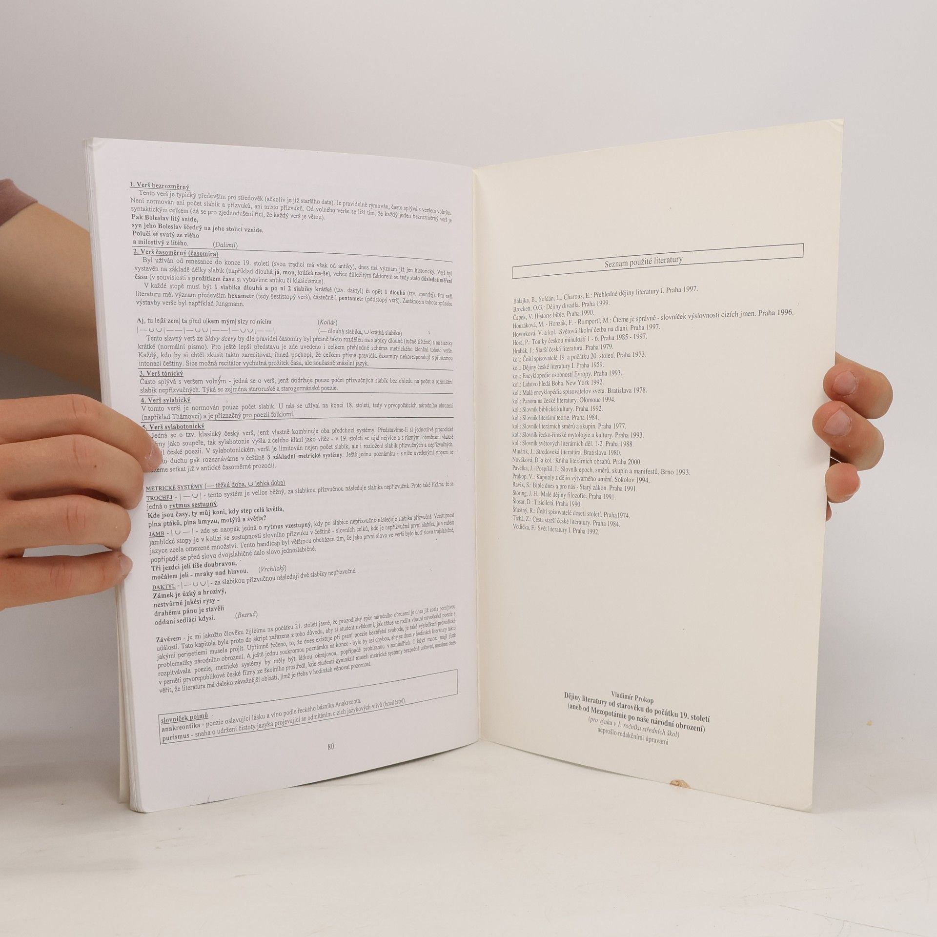 Vladimír Prokop Čítanka k Dějinám literatury od starověku do počátku 19. století