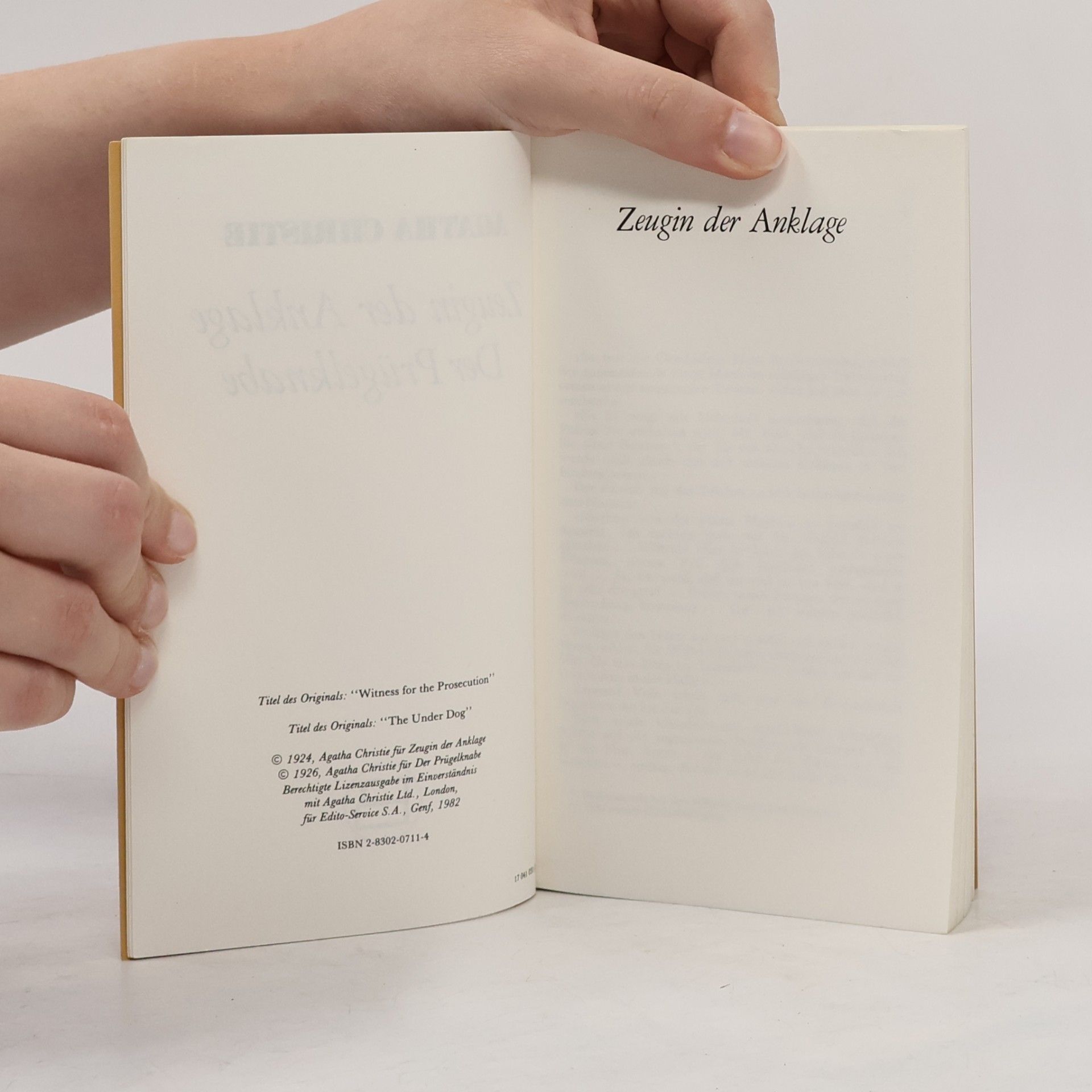 Agatha Christie Zeugin der Anklage / Der Prügelknabe