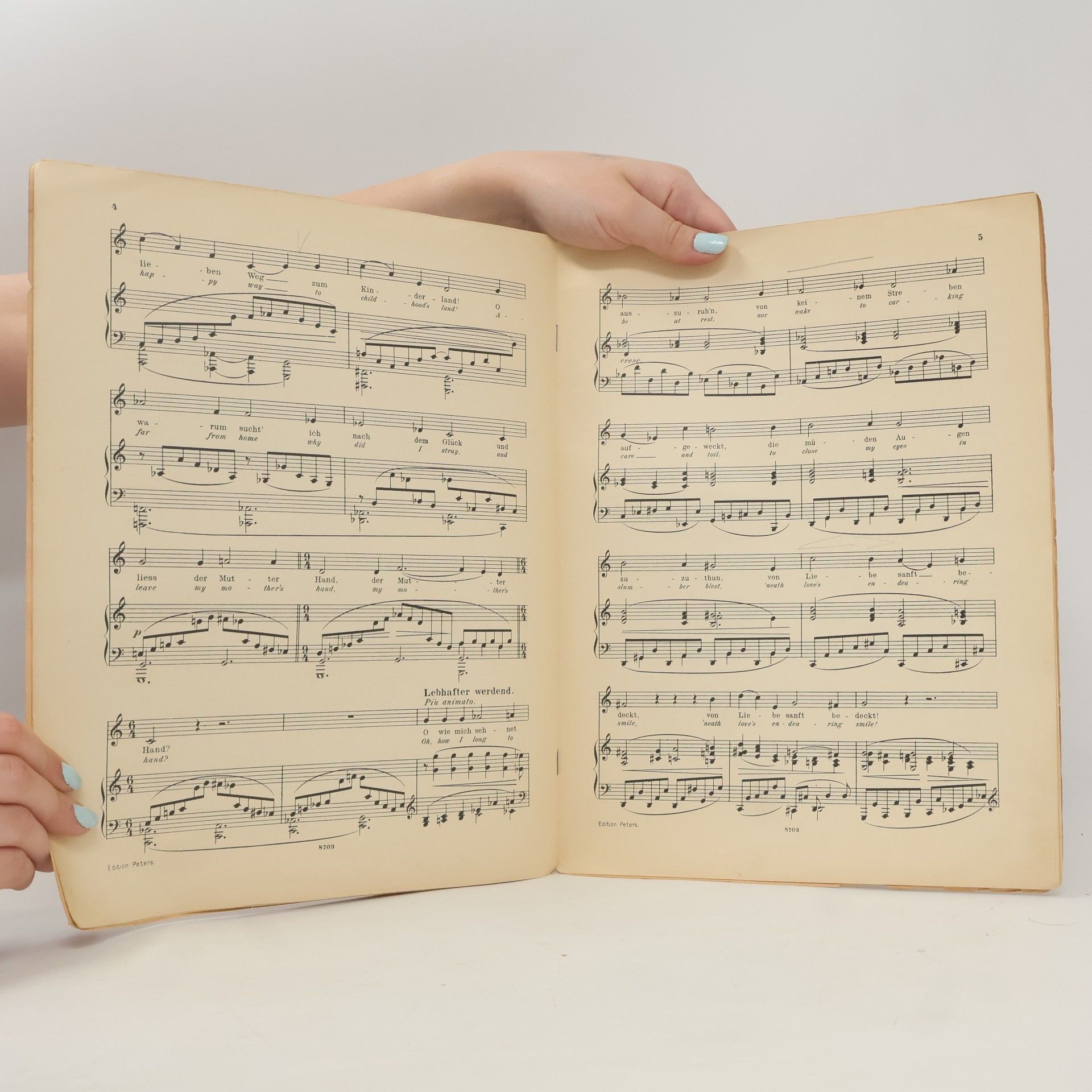 Johannes Brahms O wüßt' ich doch den Weg zurück. Oh That I Might Retrace the Way