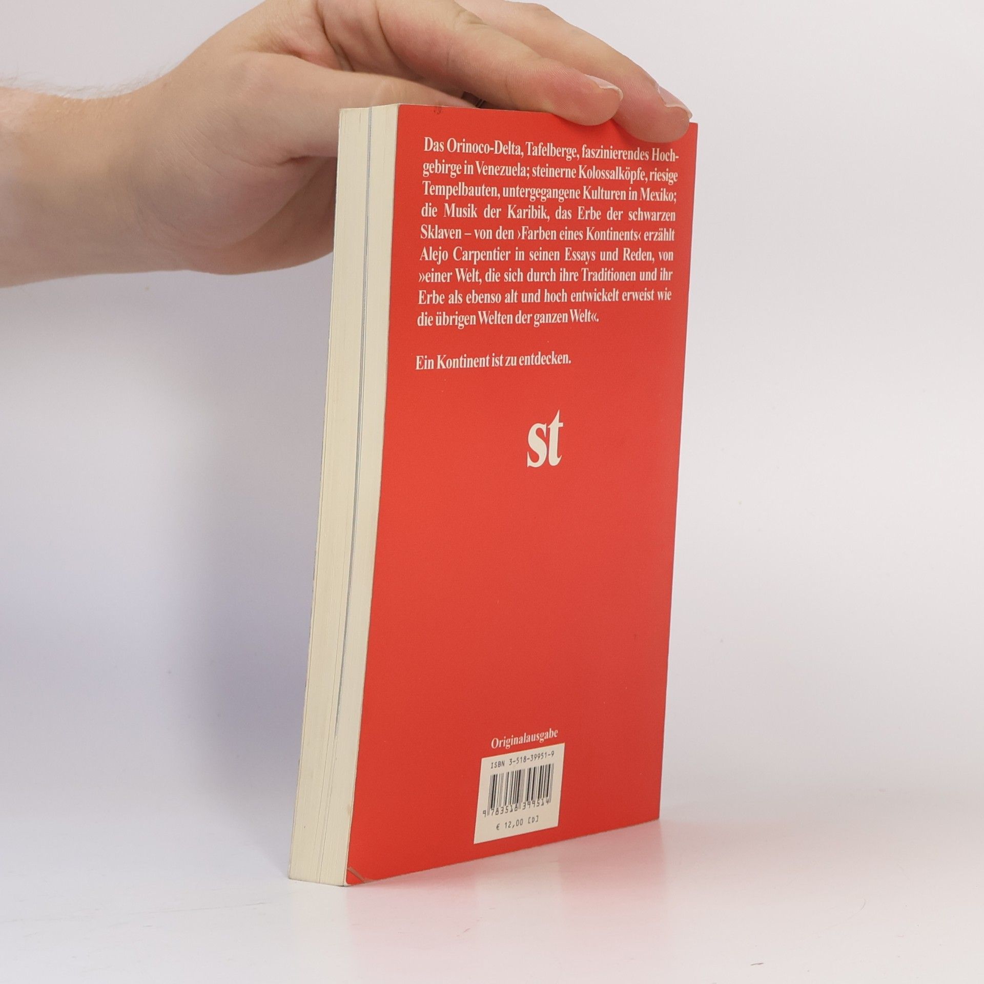 Alejo Carpentier Suhrkamp Taschenbuch: Die Farben eines Kontinents