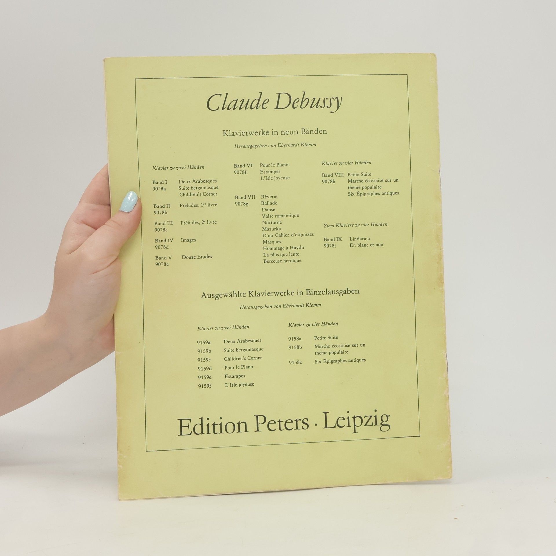 Claude Debussy Deux Arabesques