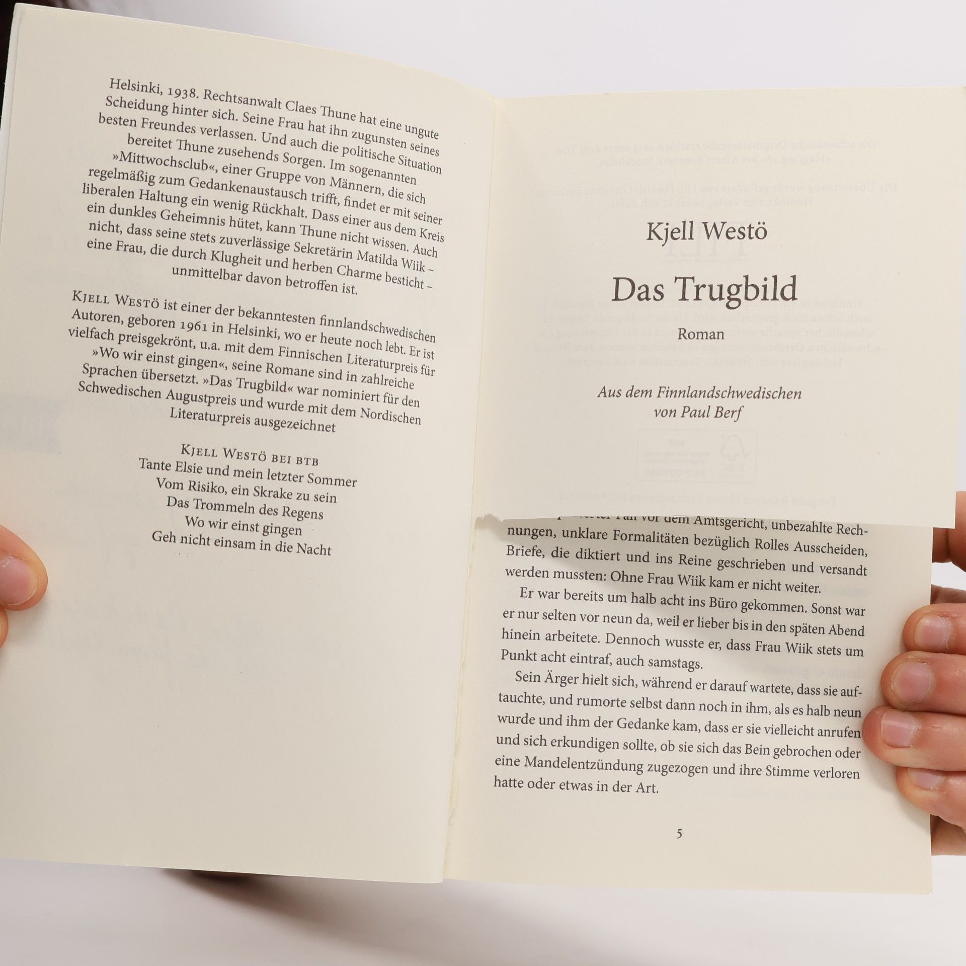 Kjell Westö Das Trugbild